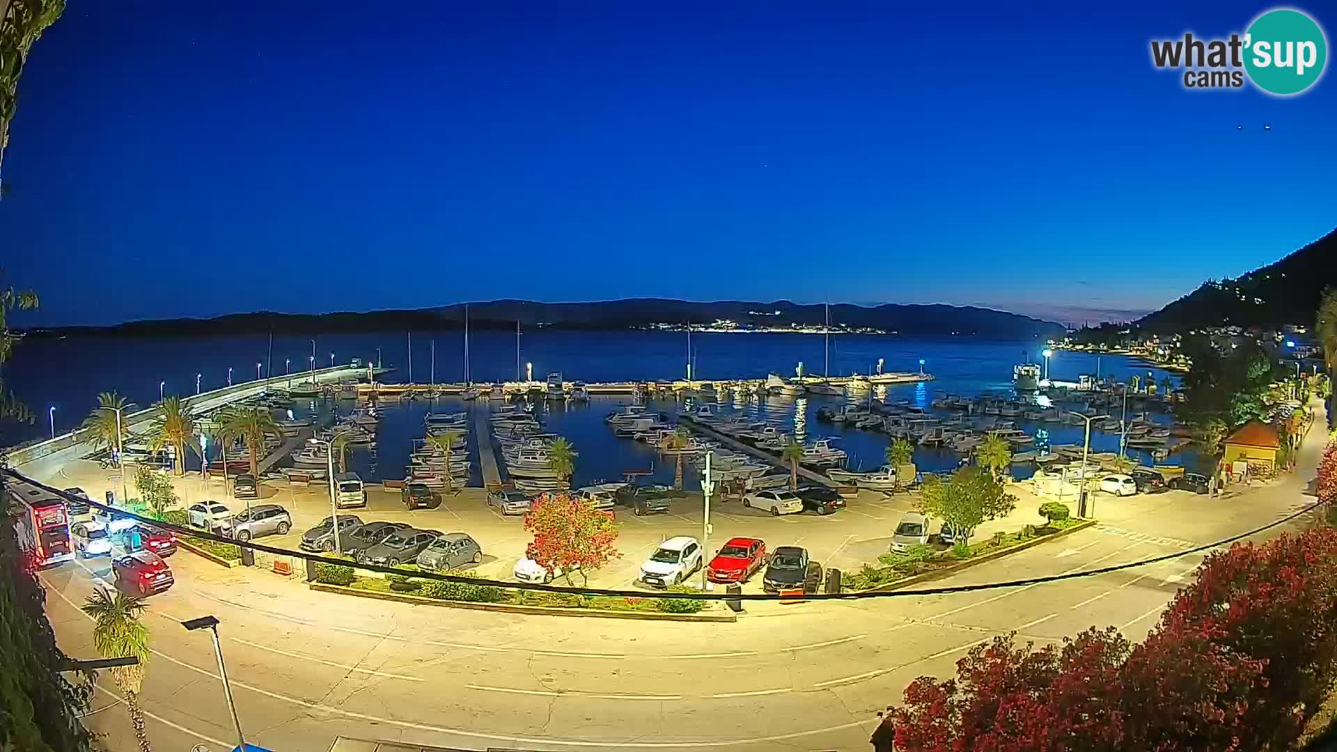 Spletna kamera Orebić Riva – Trajekt za Korčulo v živo