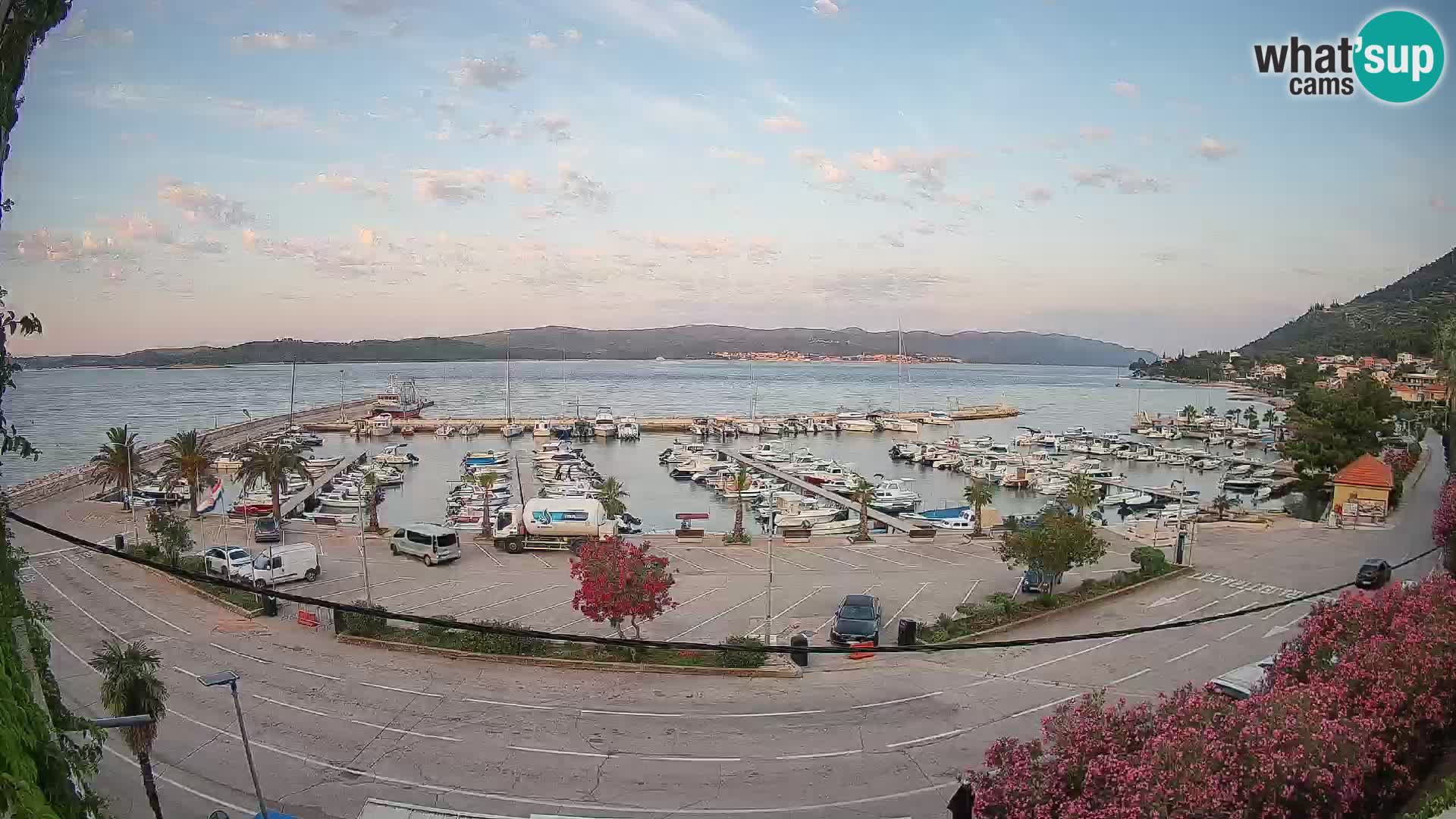 Webcam Orebić Riva – Ferry a Korčula en vivo