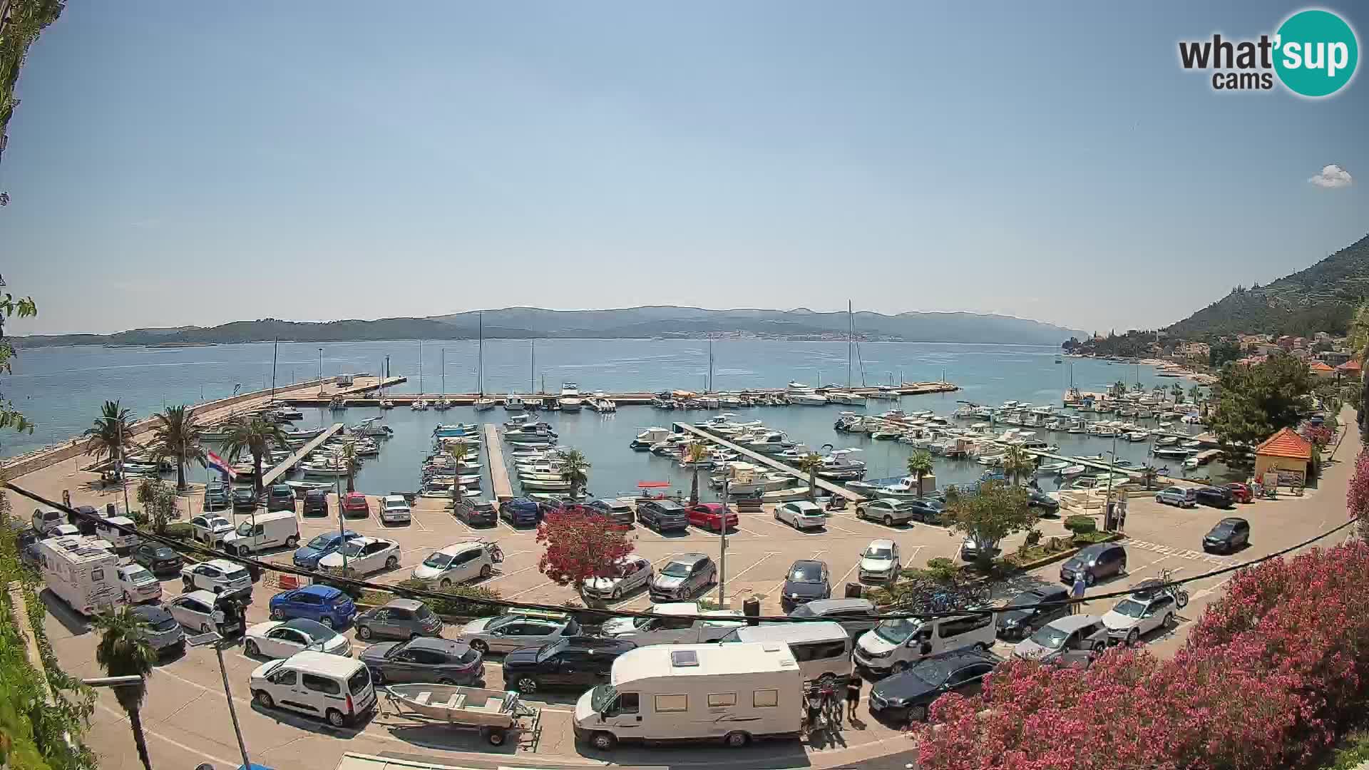 Webcam Orebić Uferpromenade – Fähre nach Korčula Live