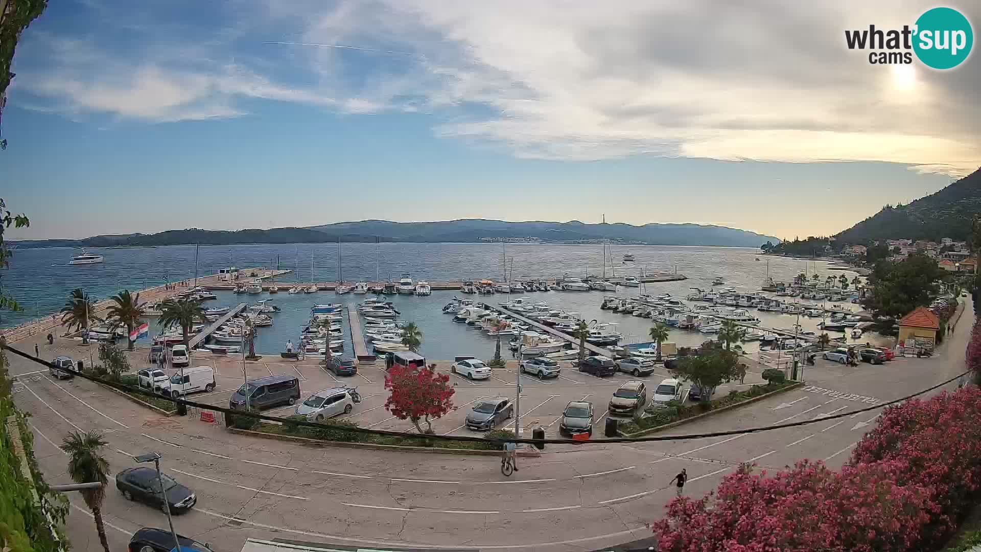 Webcam Orebić Riva – Ferry a Korčula en vivo