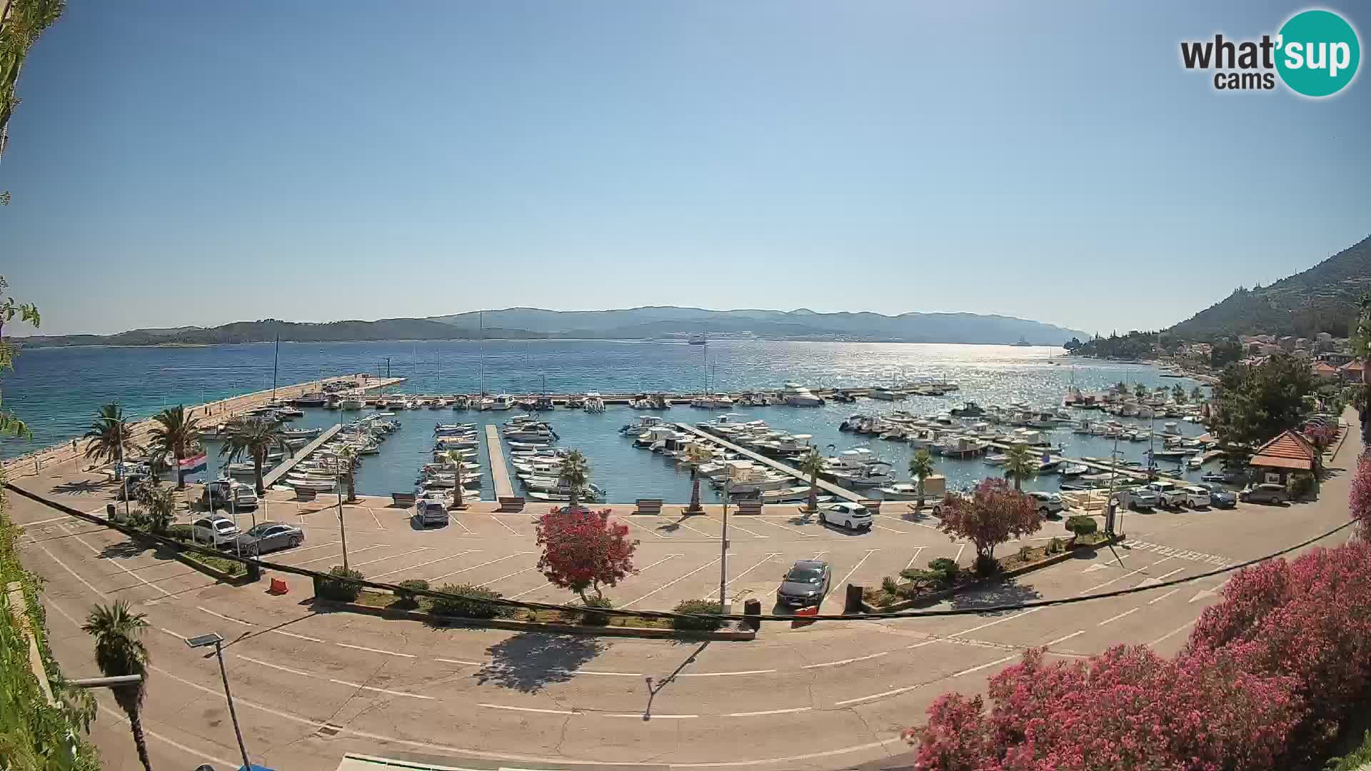 Webcam Orebić Riva – Ferry to Korčula Live