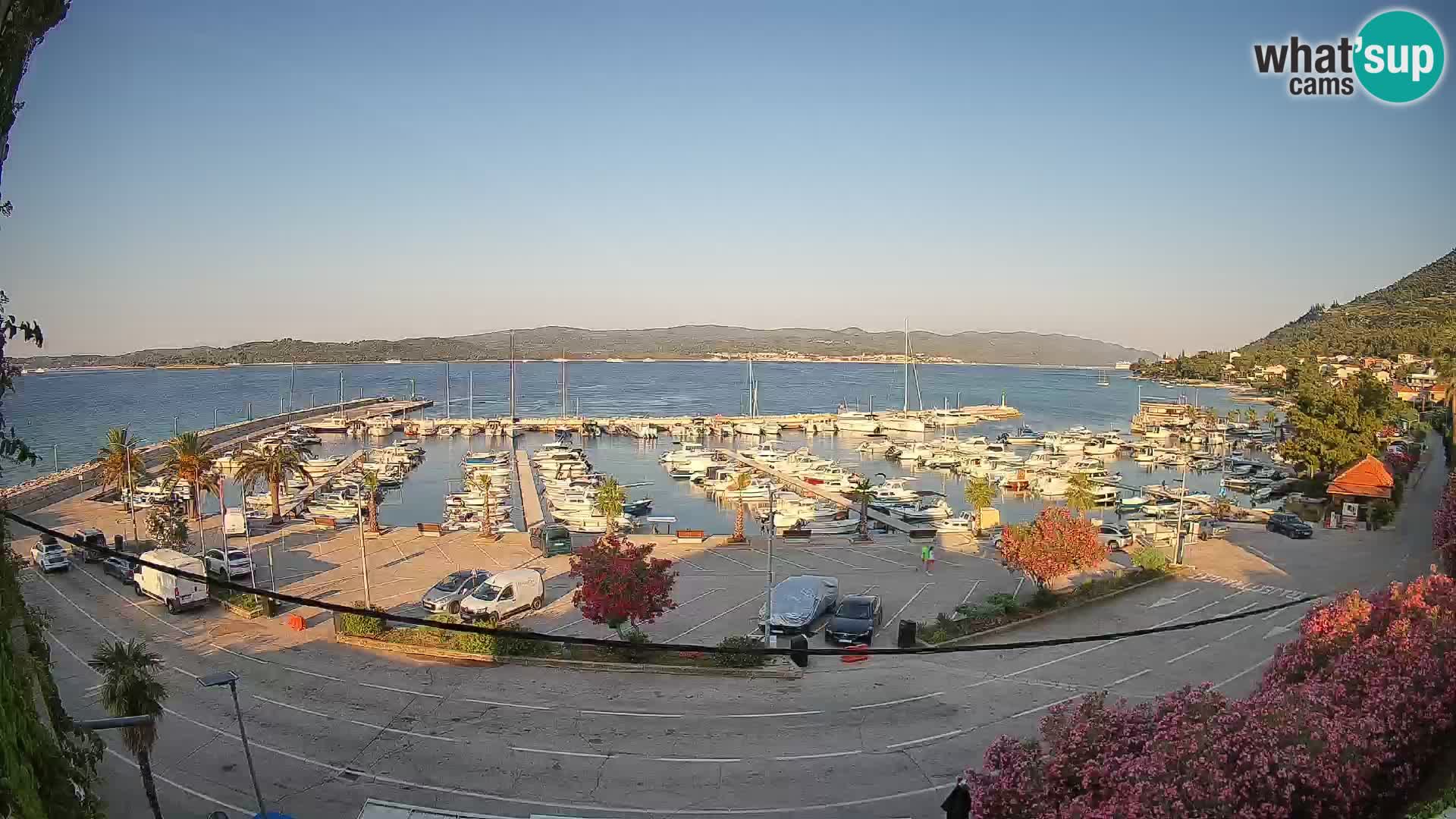 Webcam Orebić Riva – Ferry a Korčula en vivo