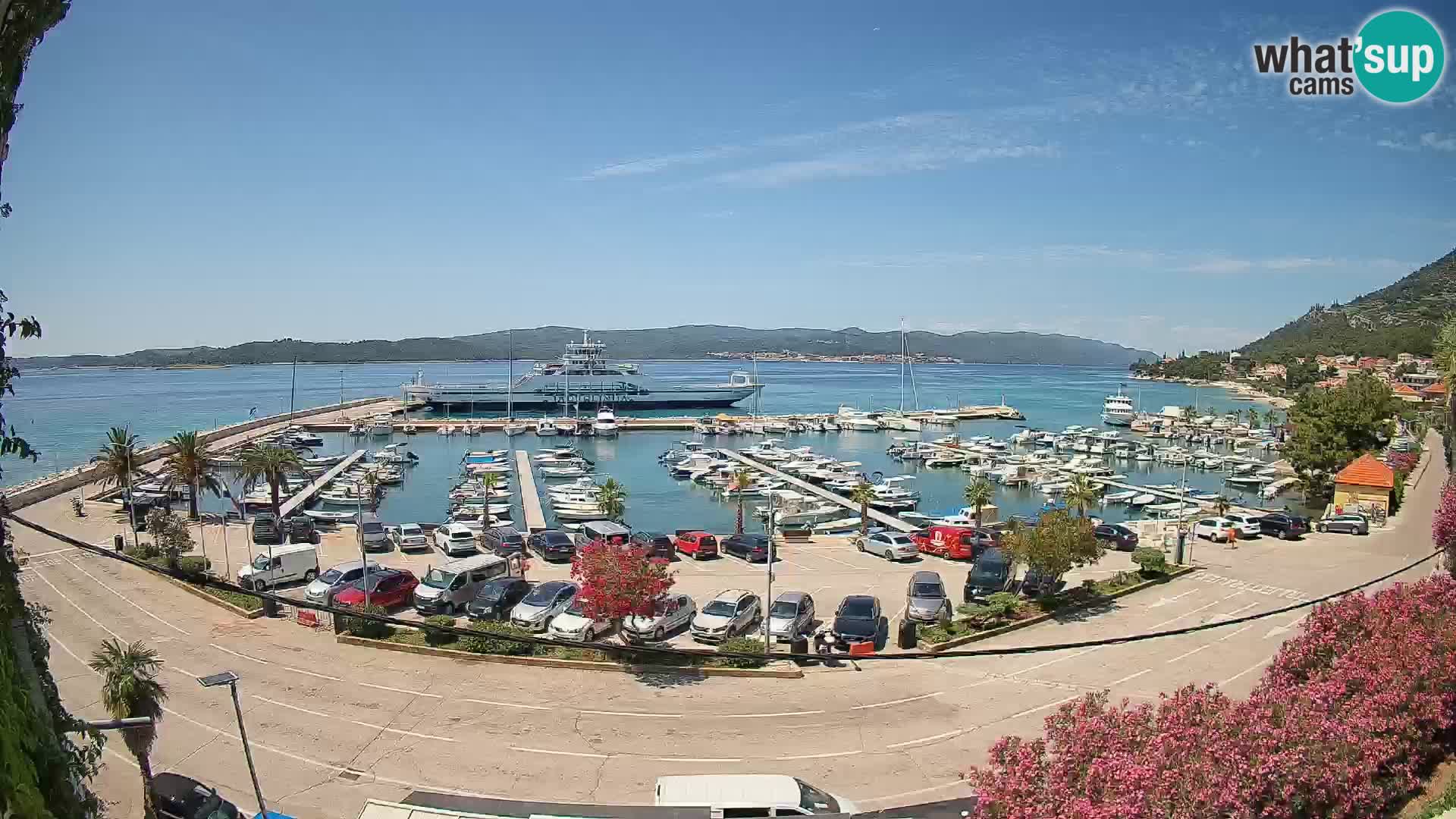 Webcam Orebić Uferpromenade – Fähre nach Korčula Live