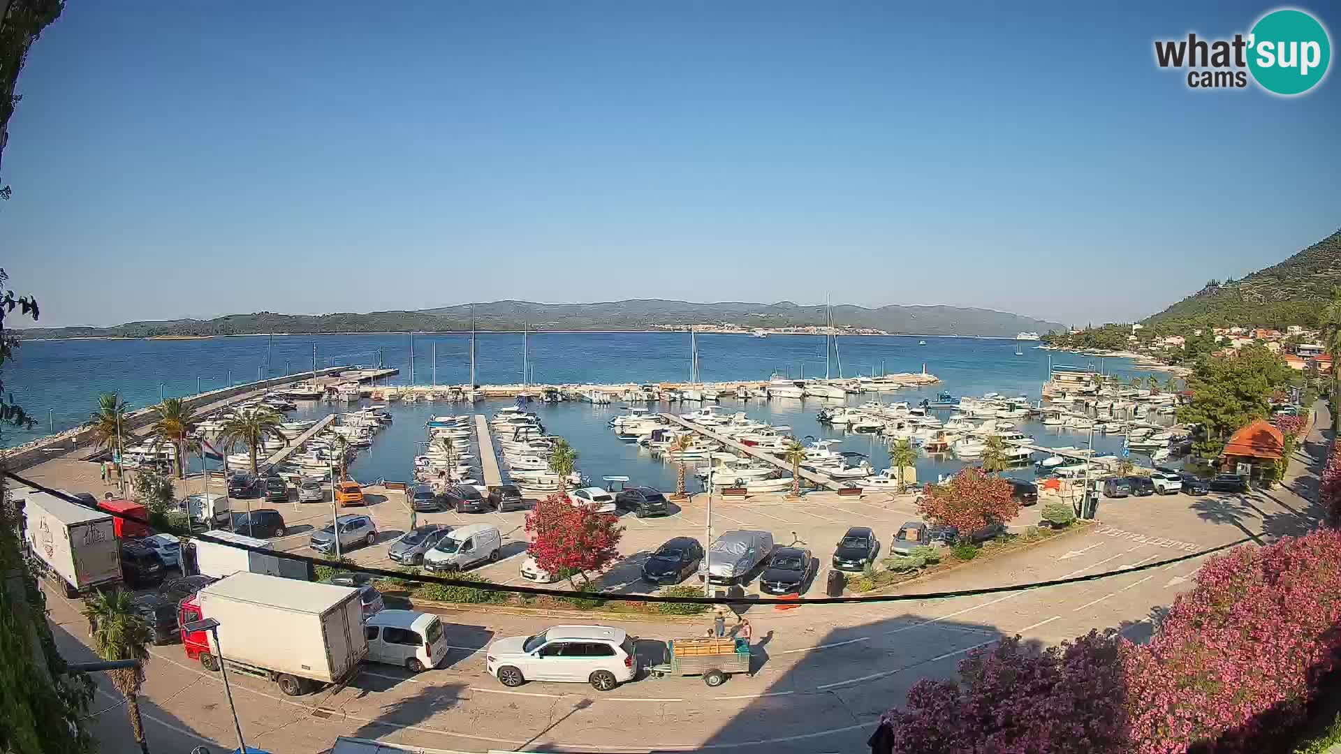 Webcam Orebić Riva – Ferry to Korčula Live