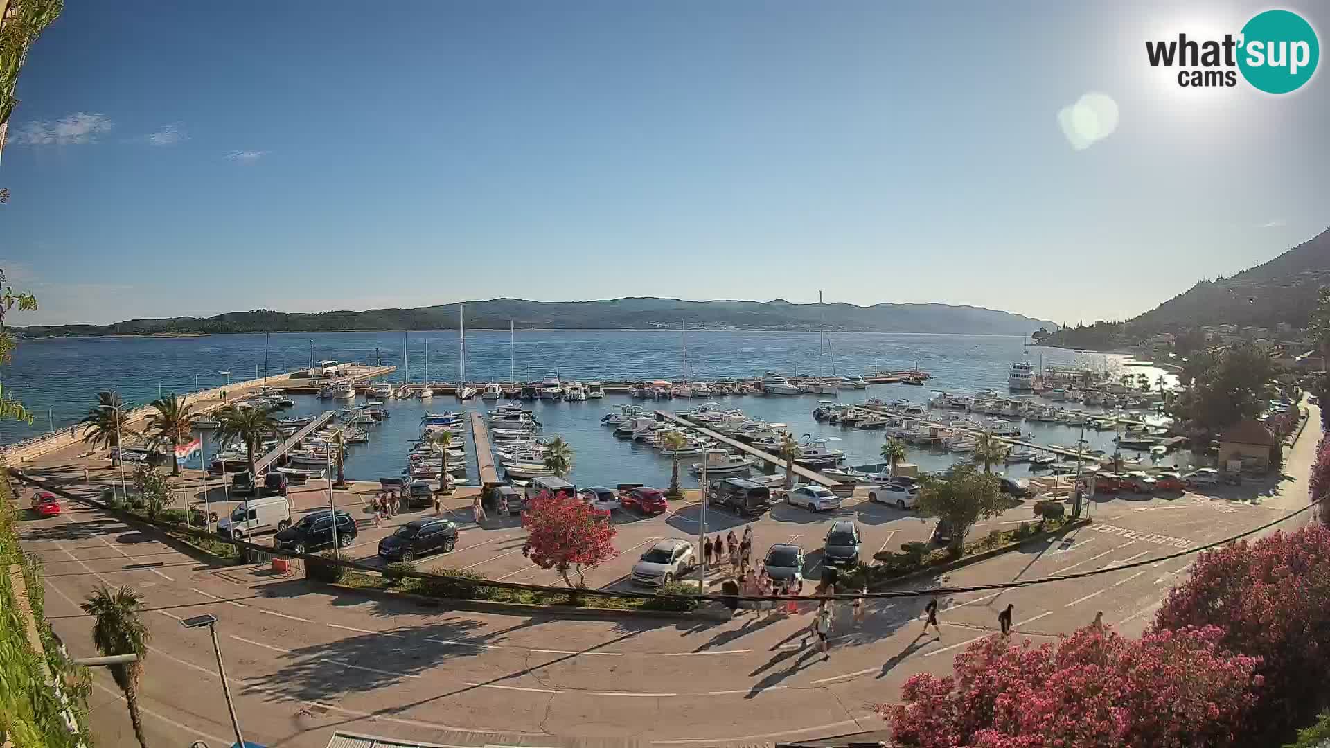 Web kamera Orebić Riva – Trajekt za Korčulu uživo