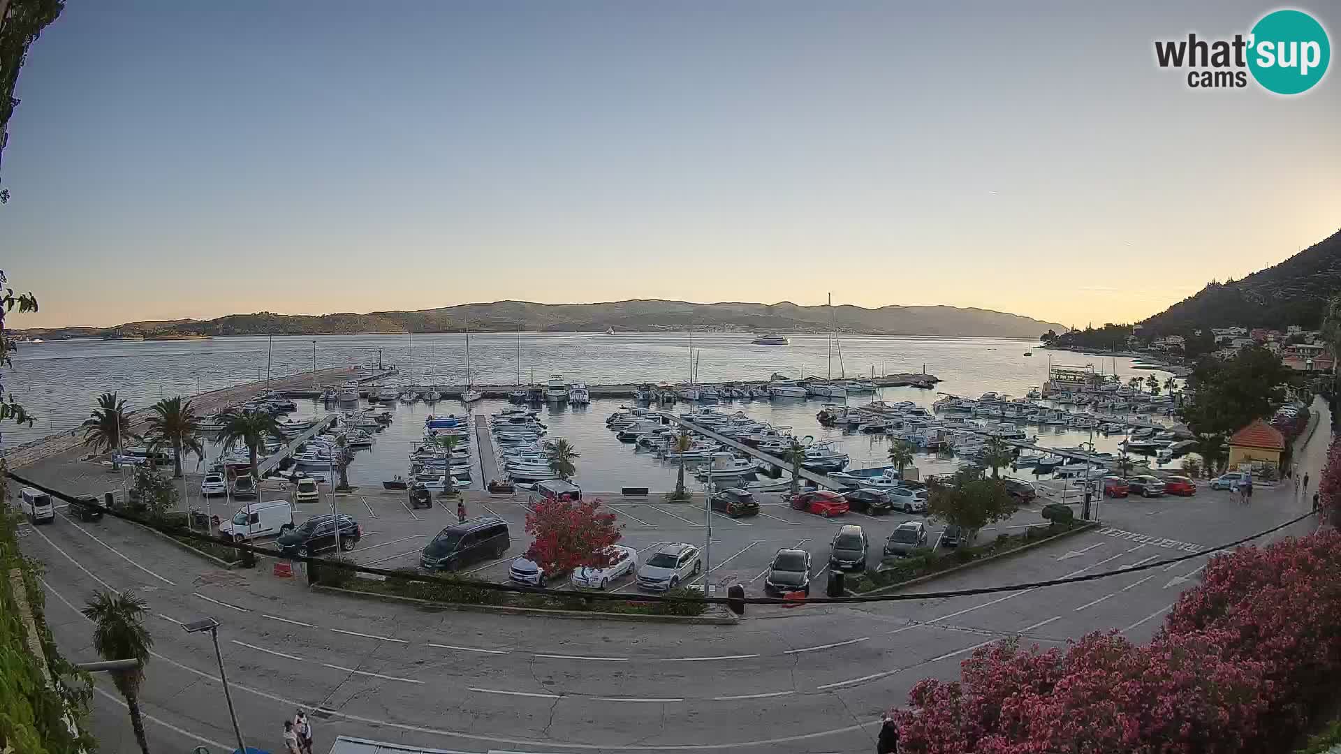 Webcam Orebić Uferpromenade – Fähre nach Korčula Live