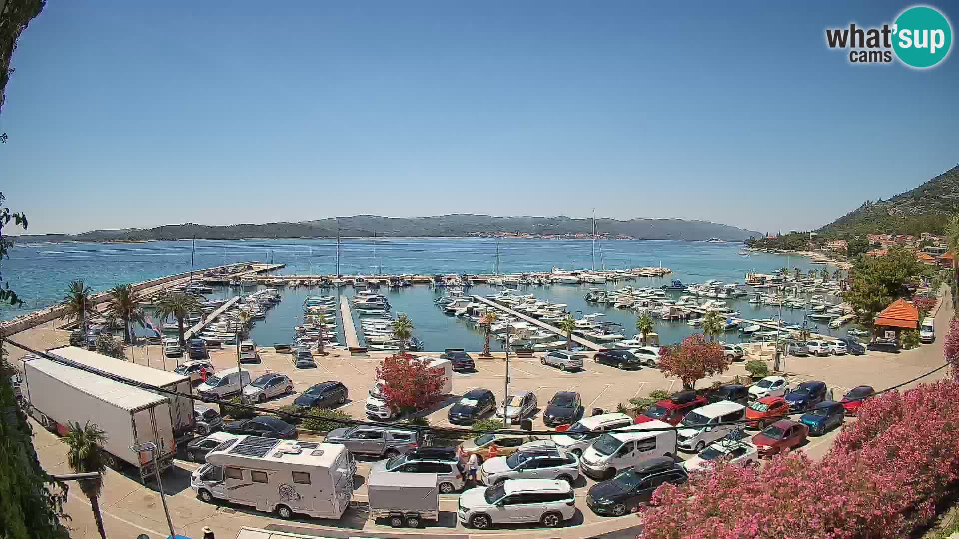 Webcam Orebić Riva – Ferry to Korčula Live