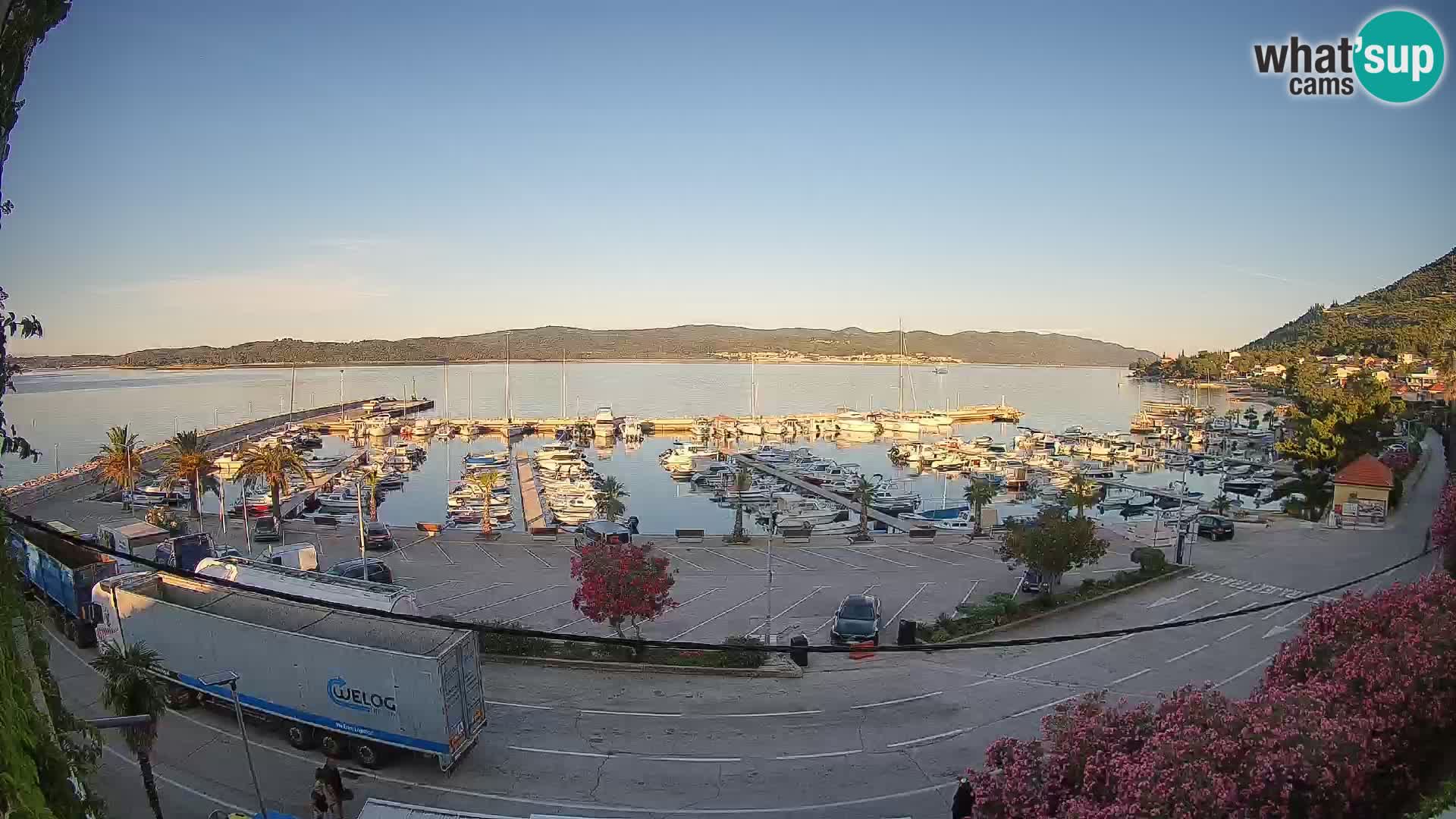 Webcam Orebić Riva – Ferry to Korčula Live