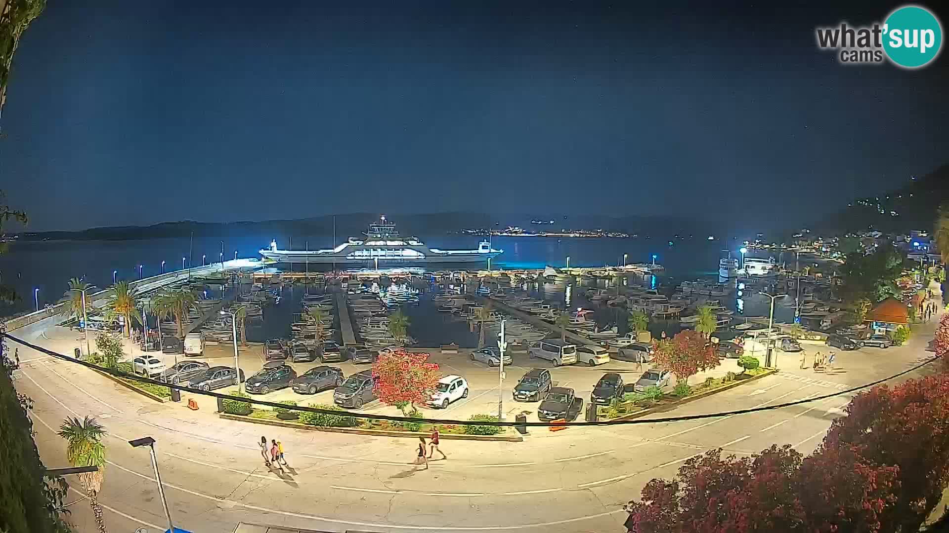 Webcam Orebić Riva – Ferry to Korčula Live