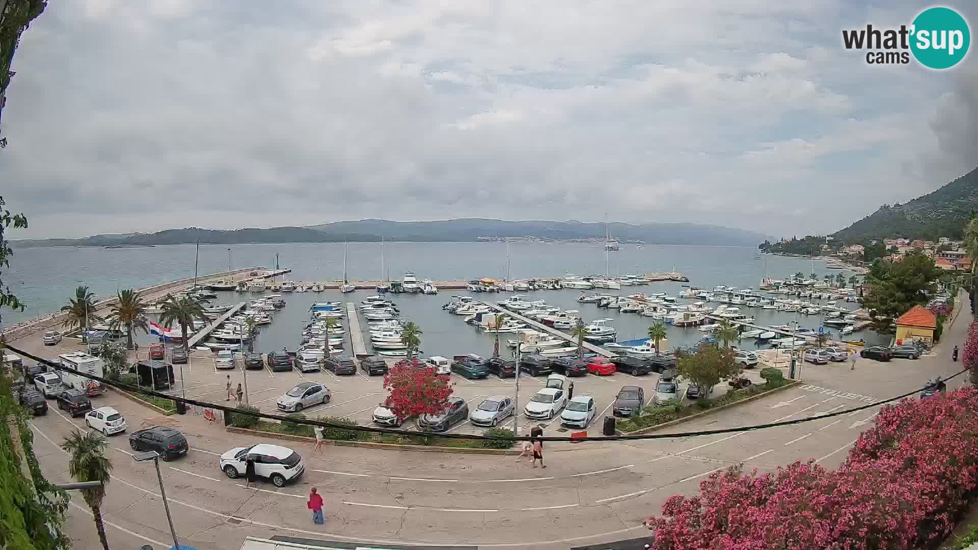 Webcam Orebić Riva – Ferry to Korčula Live