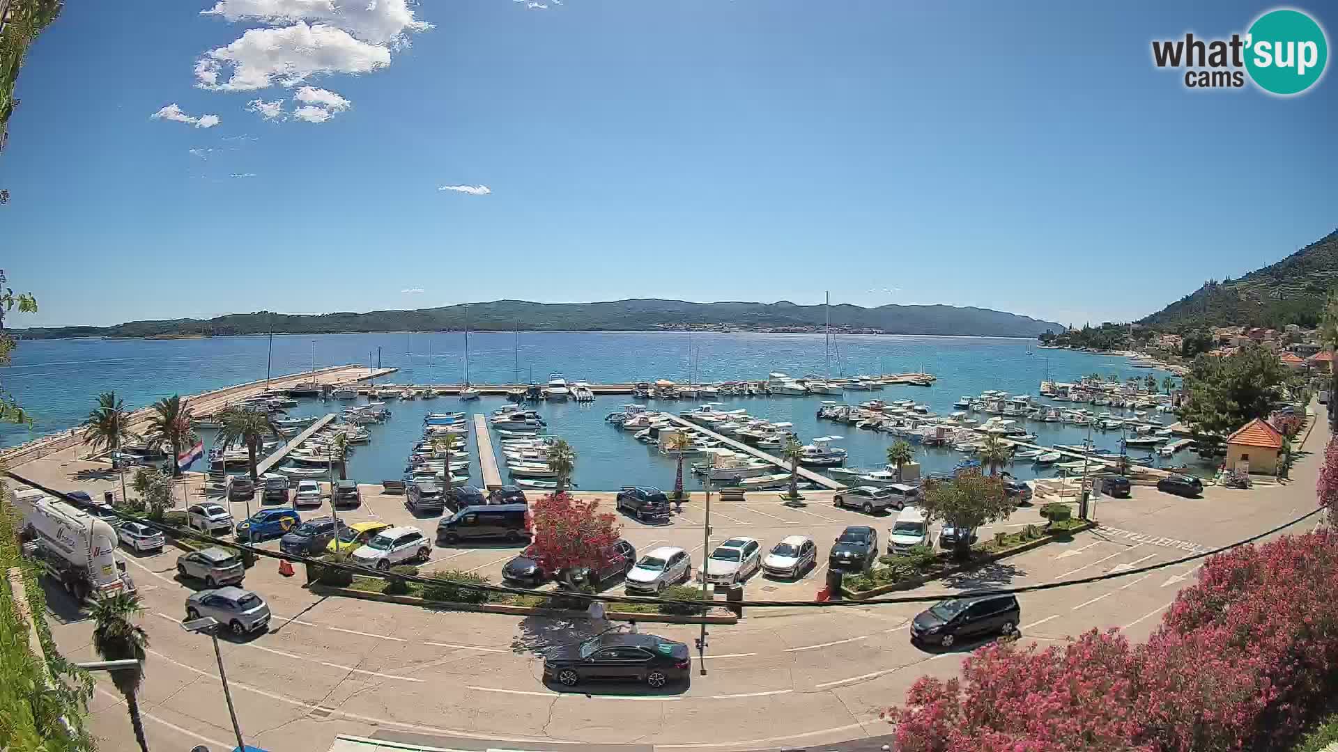 Webcam Orebić Riva – Ferry to Korčula Live