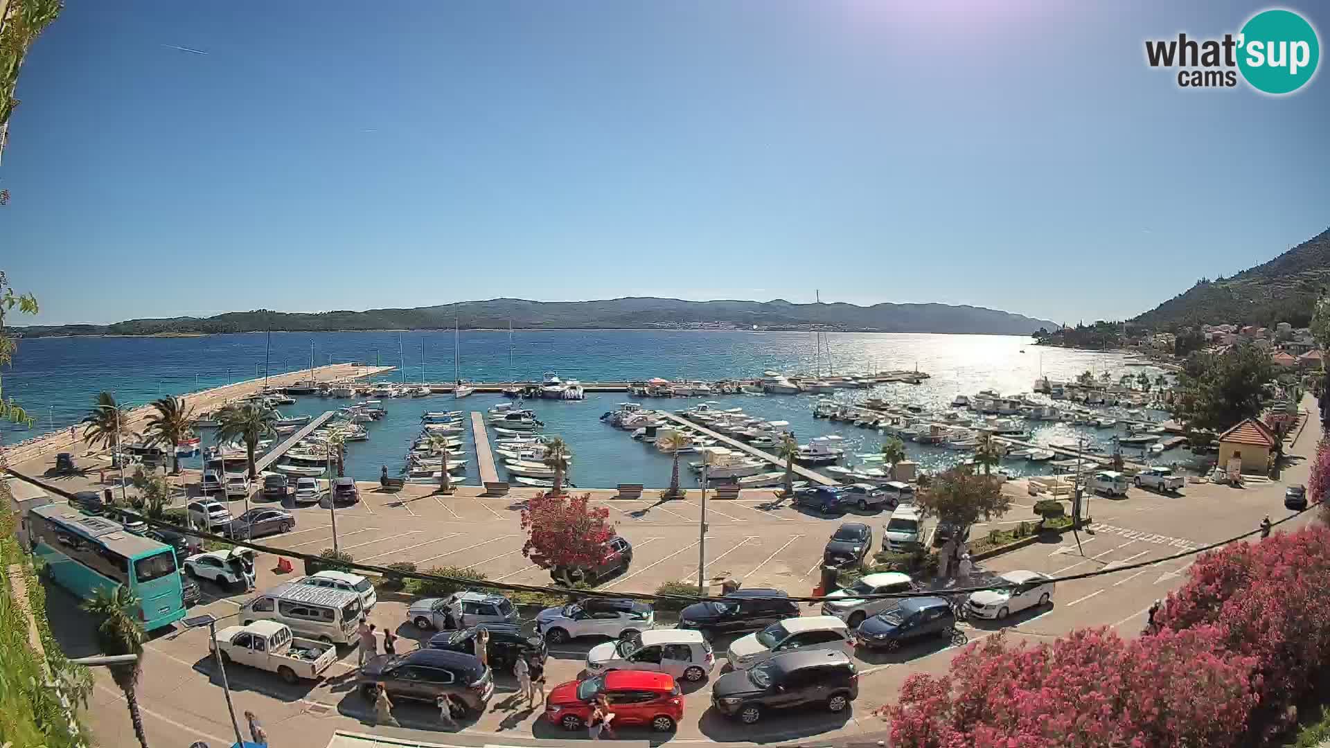 Webcam Orebić Riva – Ferry to Korčula Live