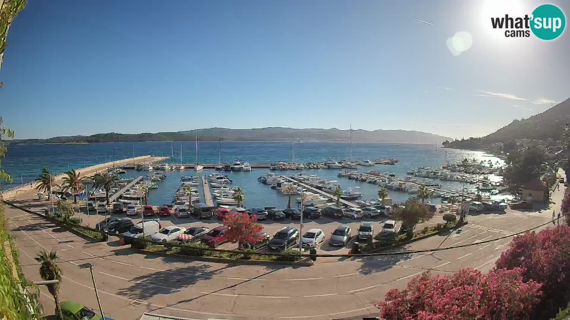 Webcam Orebić Riva – Ferry a Korčula en vivo