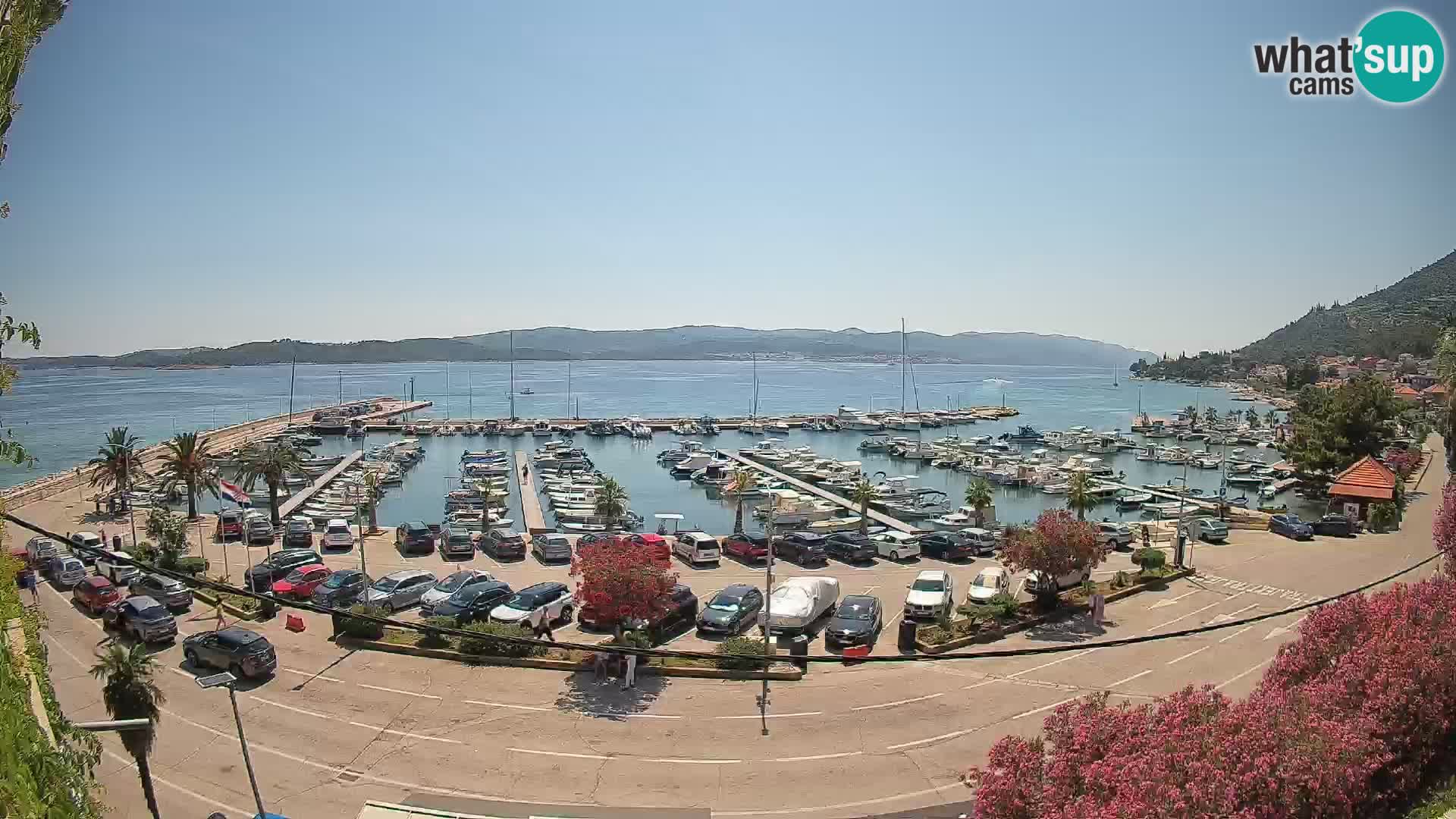 Webcam Orebić Riva – Ferry to Korčula Live