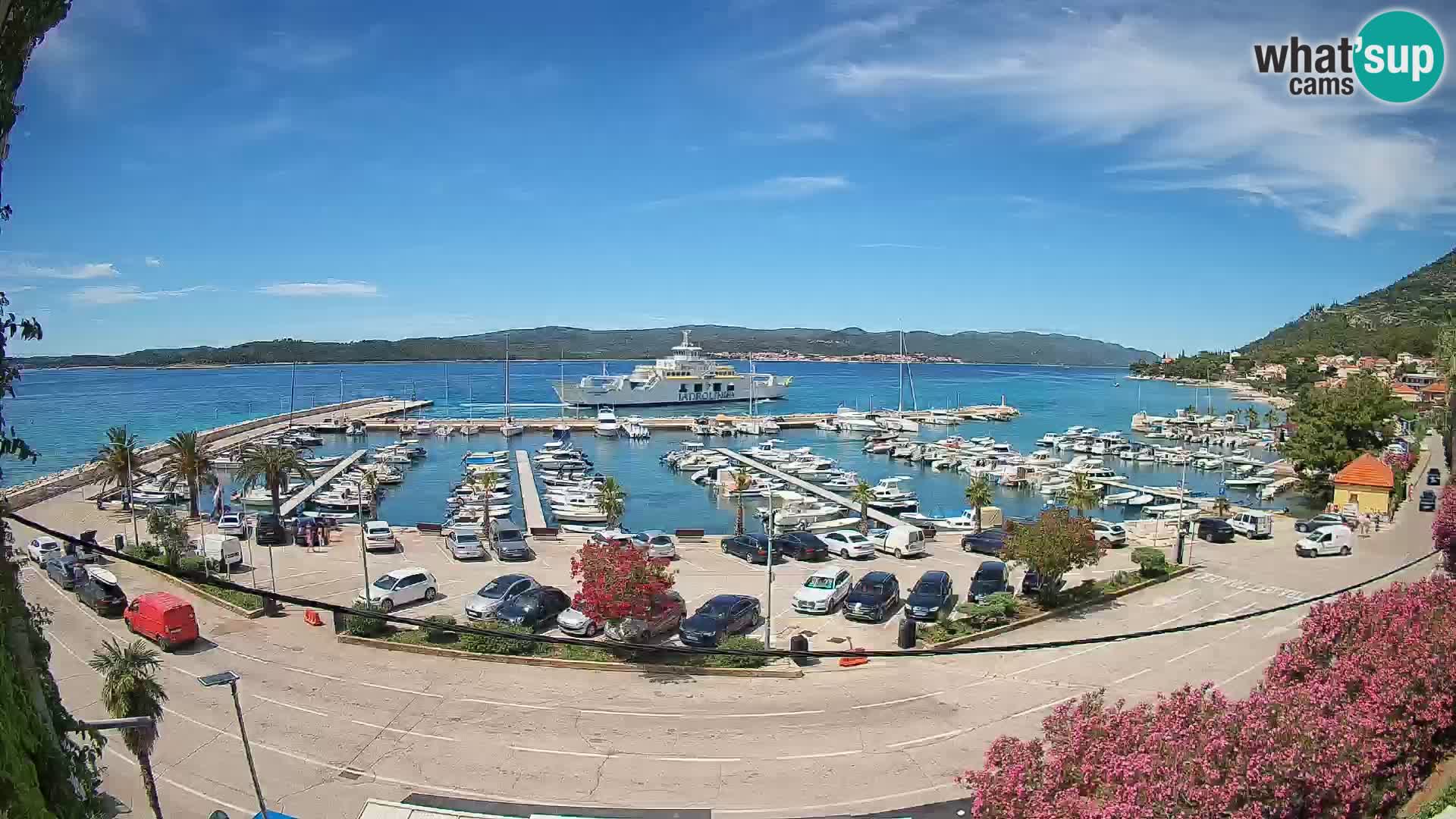 Webcam Orebić Uferpromenade – Fähre nach Korčula Live
