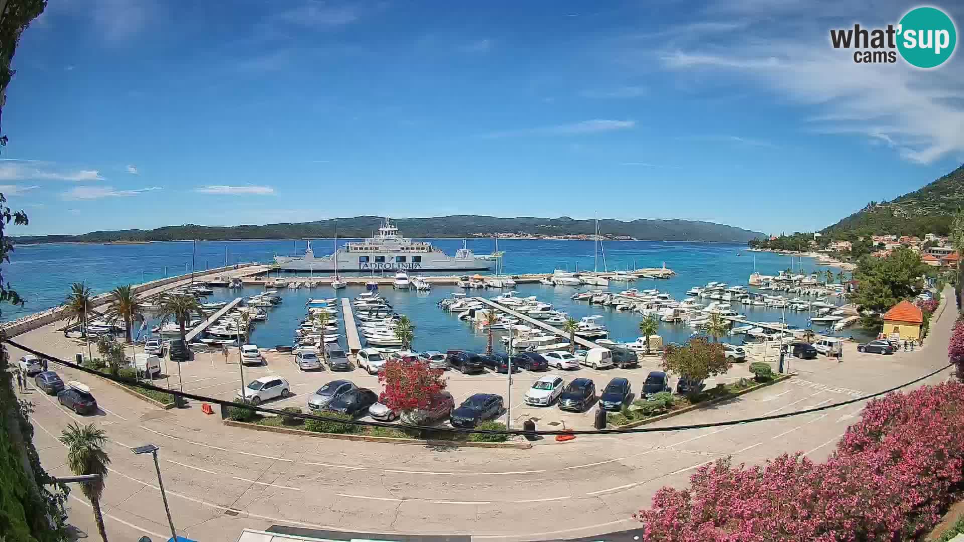 Webcam Orebić Riva – Ferry vers Korčula en direct