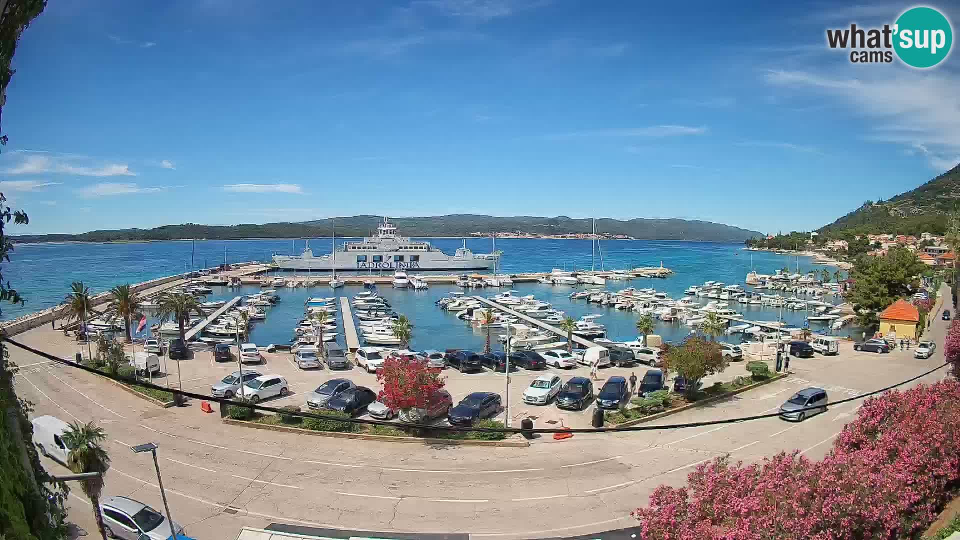 Webcam Orebić Riva – Ferry vers Korčula en direct