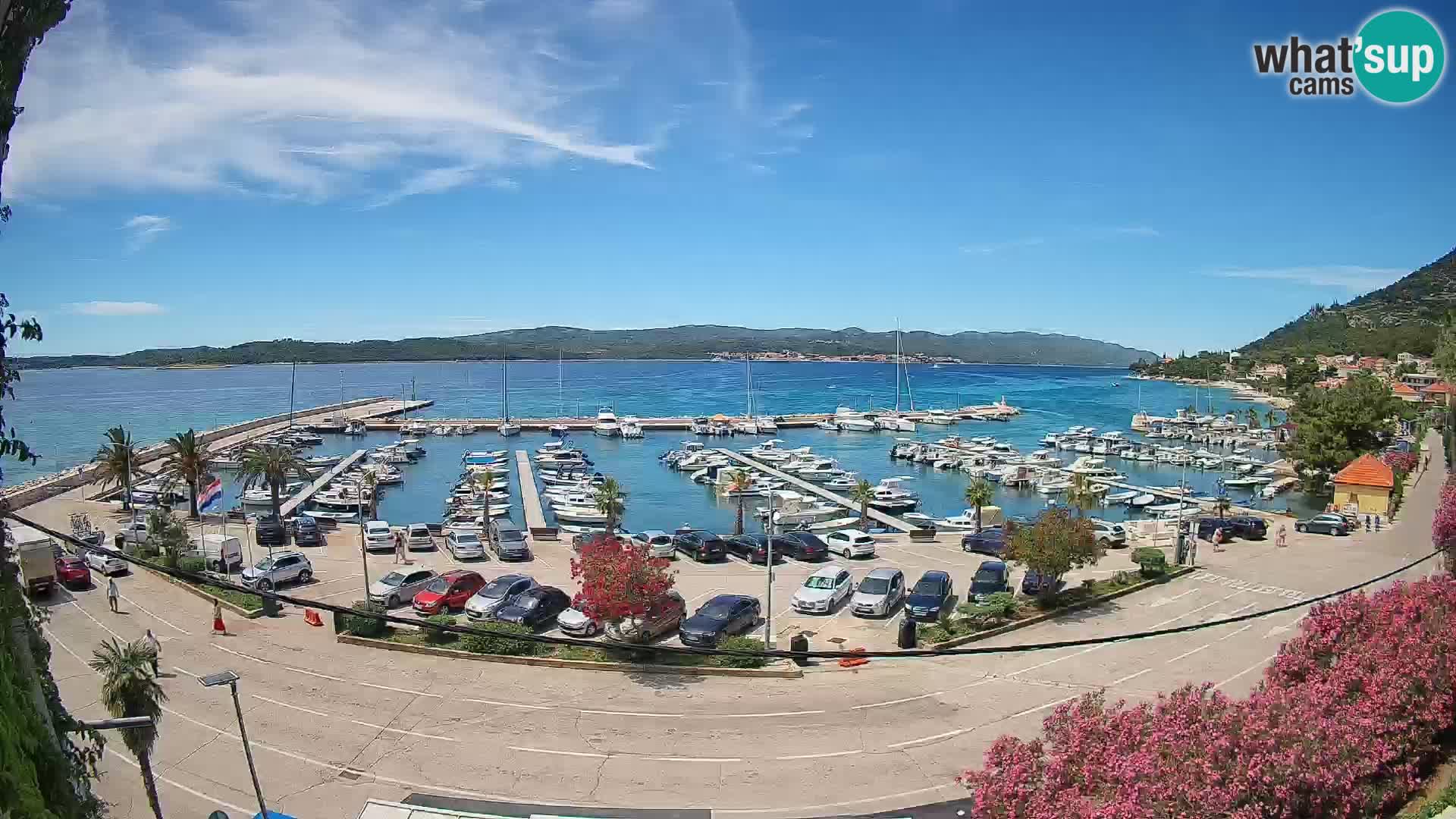 Webcam Orebić Uferpromenade – Fähre nach Korčula Live