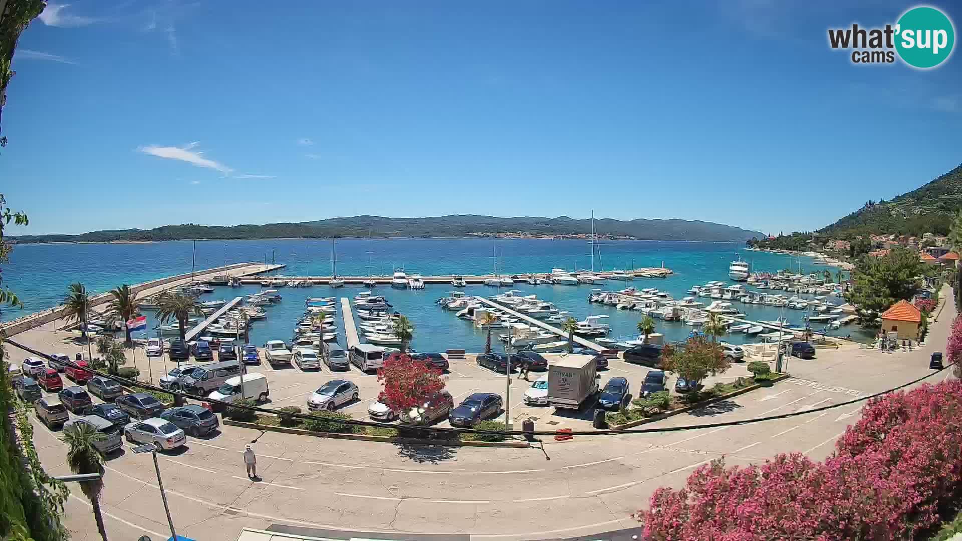 Webcam Orebić Riva – Ferry a Korčula en vivo