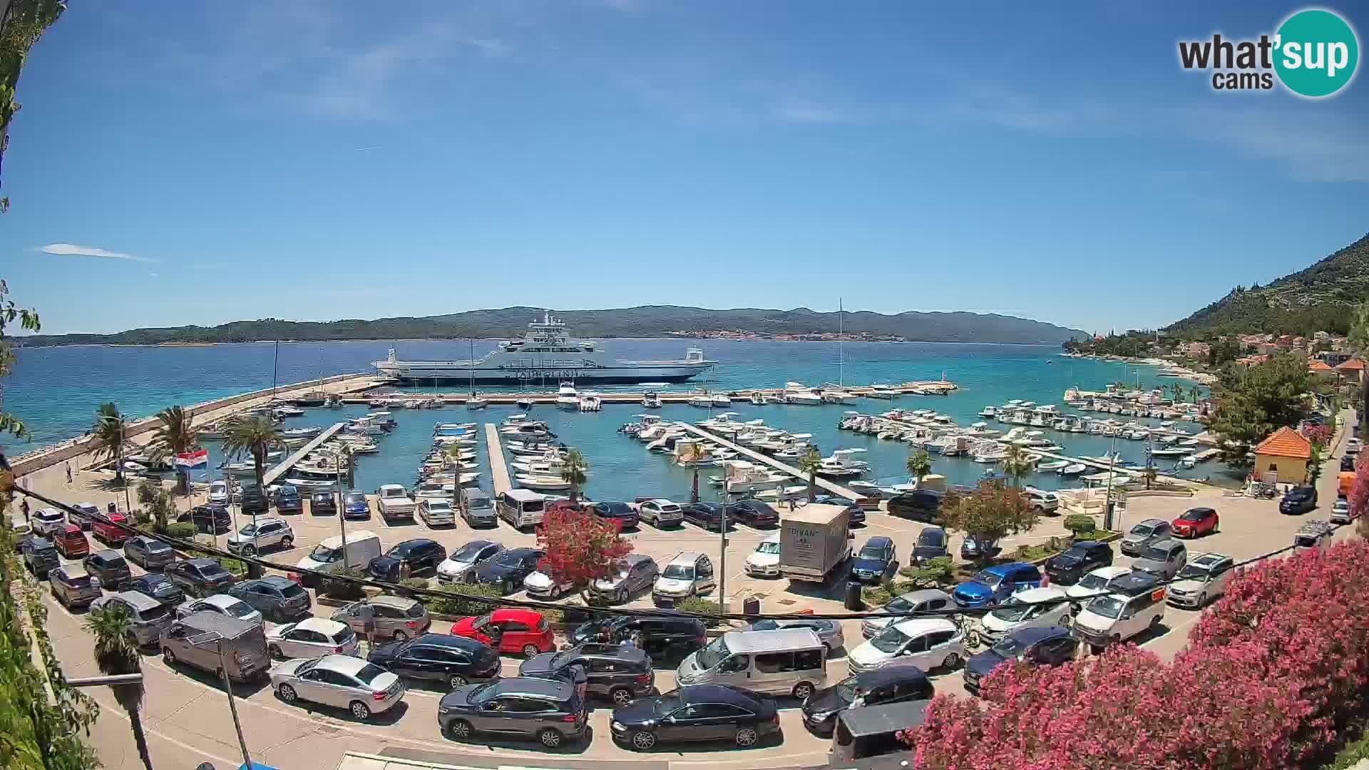 Webcam Orebić Riva – Ferry to Korčula Live