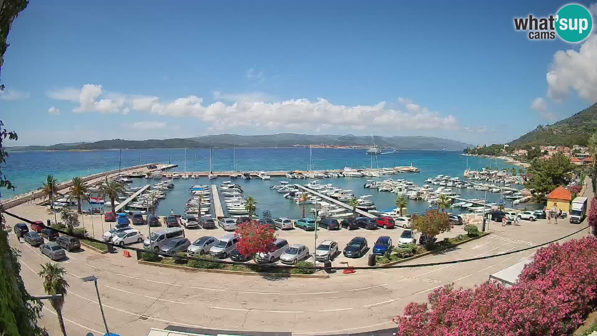 Webcam Orebić Riva – Ferry to Korčula Live