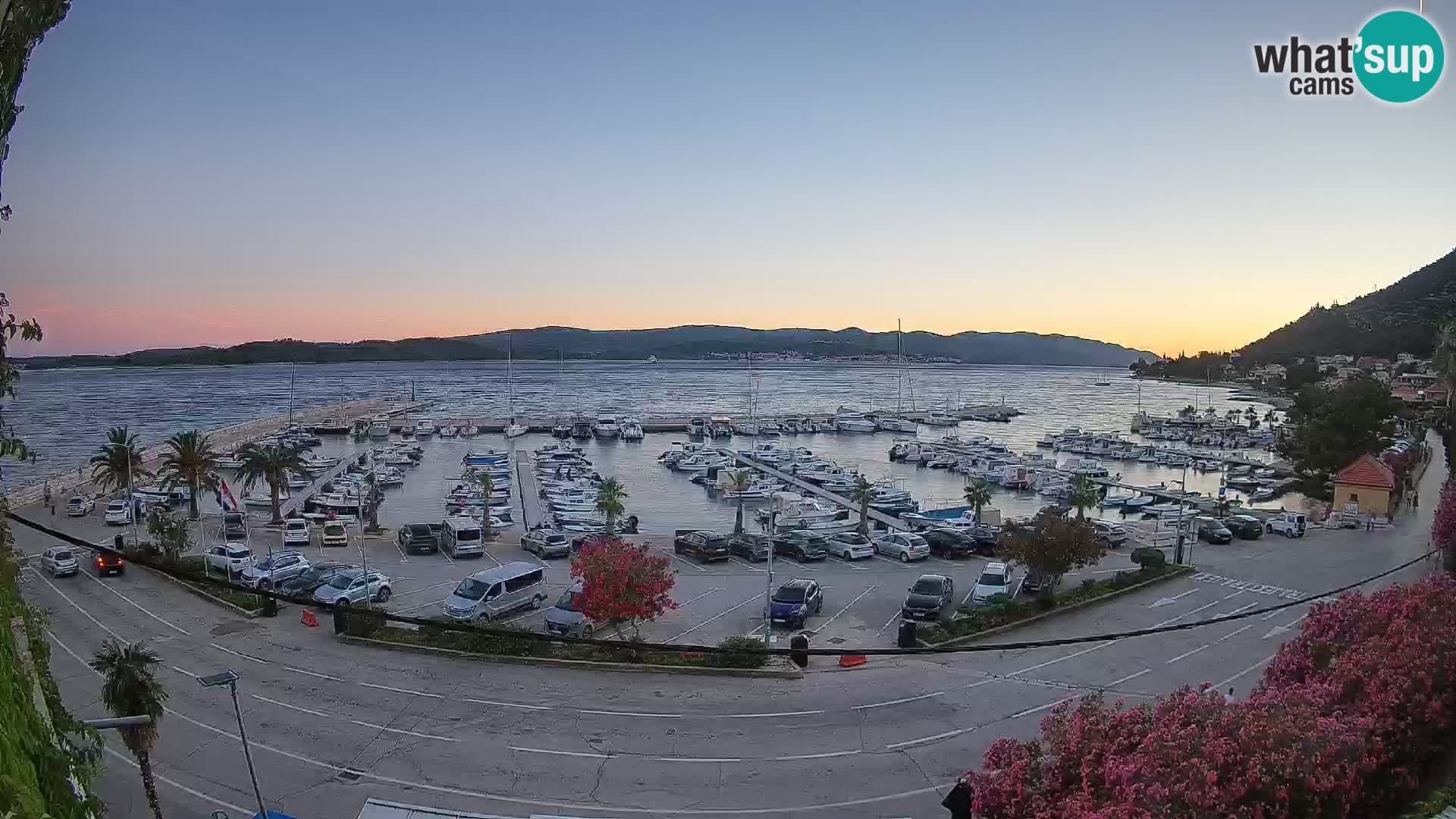 Webcam Orebić Riva – Ferry a Korčula en vivo