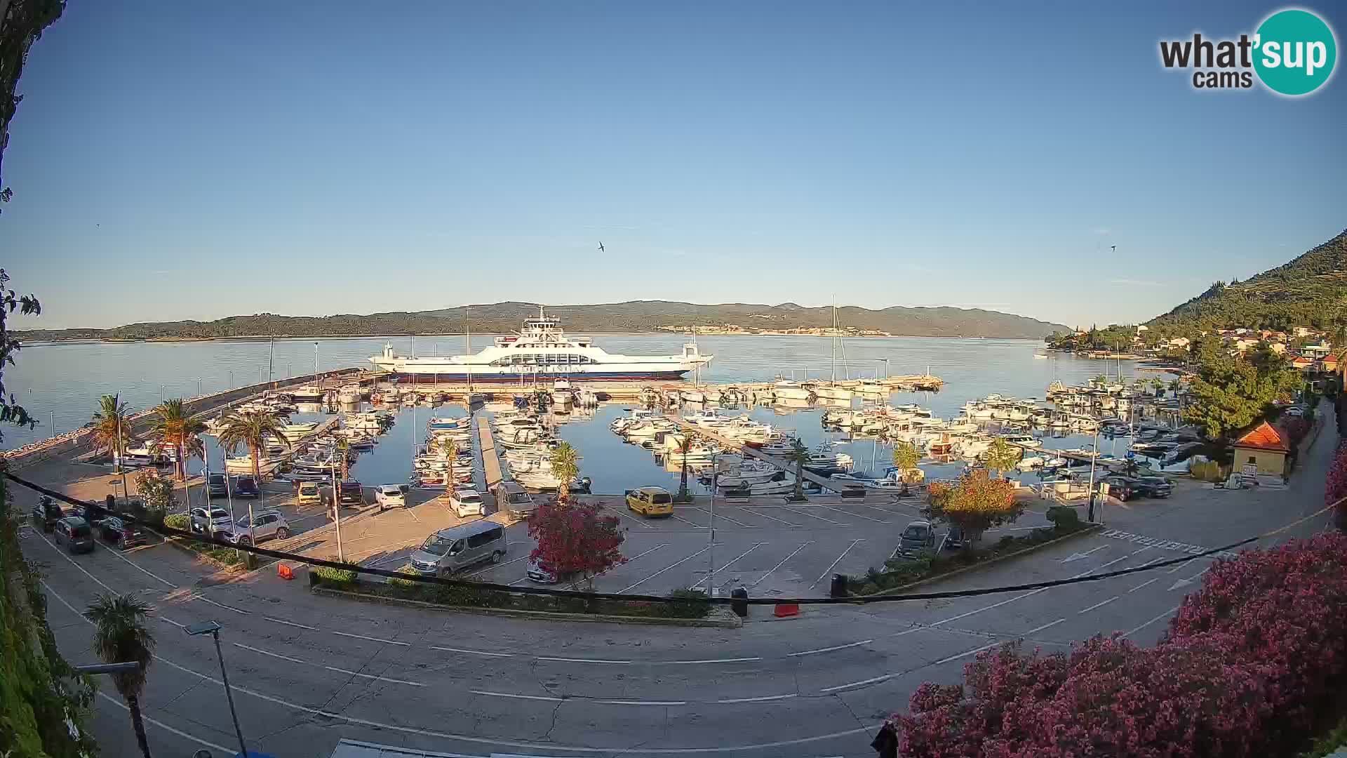 Webcam Orebić Riva – Ferry to Korčula Live