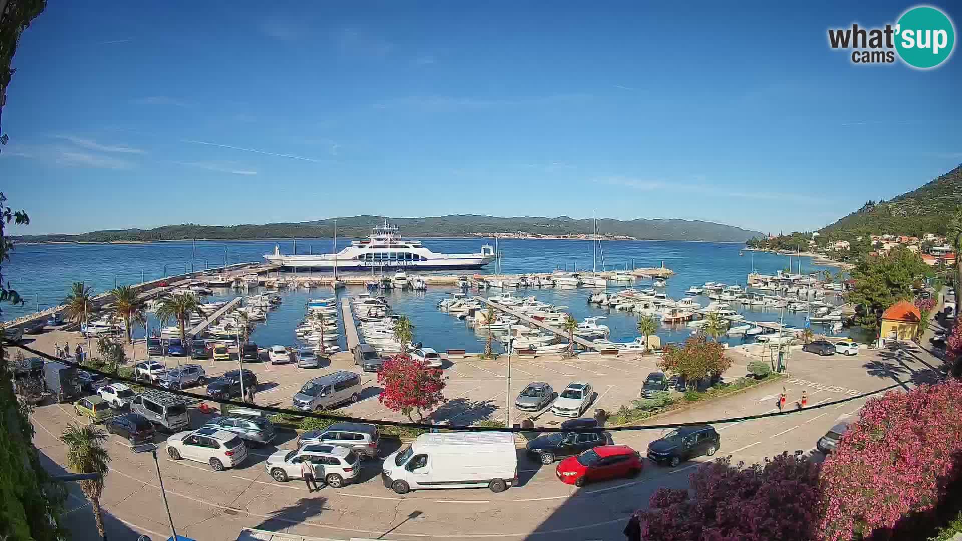 Webcam Orebić Riva – Ferry to Korčula Live