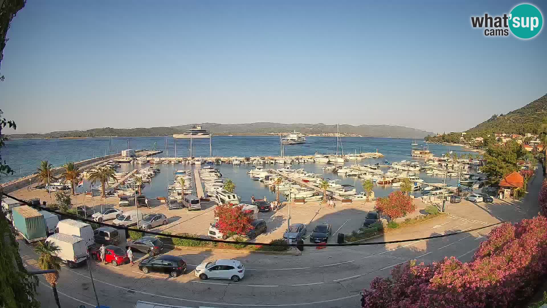 Spletna kamera Orebić Riva – Trajekt za Korčulo v živo