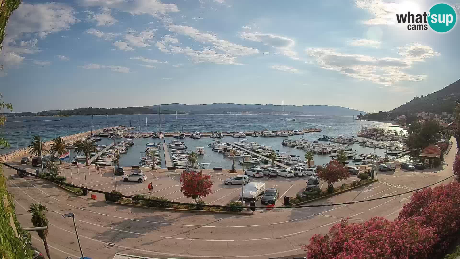 Webcam Orebić Riva – Ferry to Korčula Live