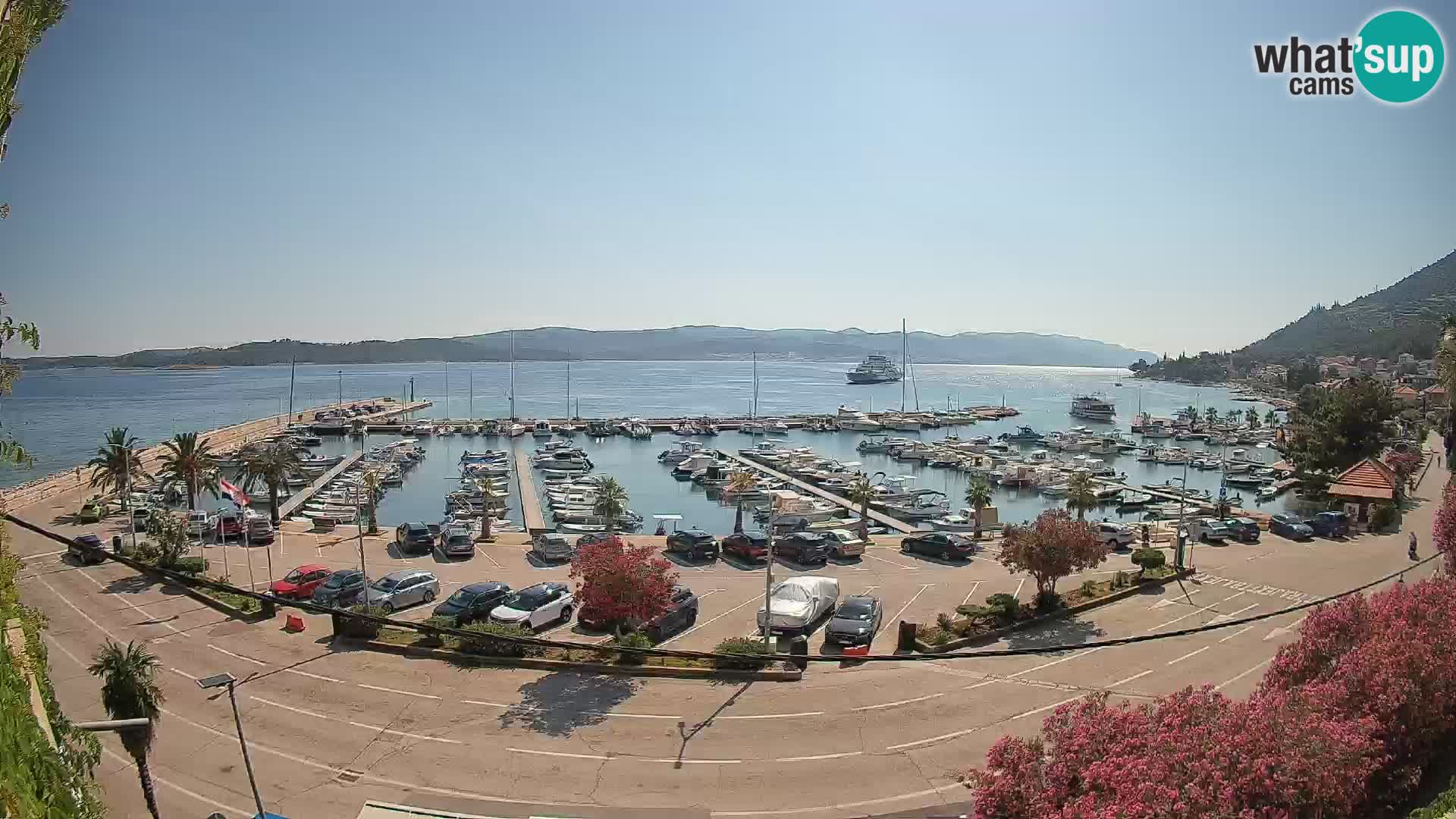 Webcam Orebić Riva – Ferry vers Korčula en direct