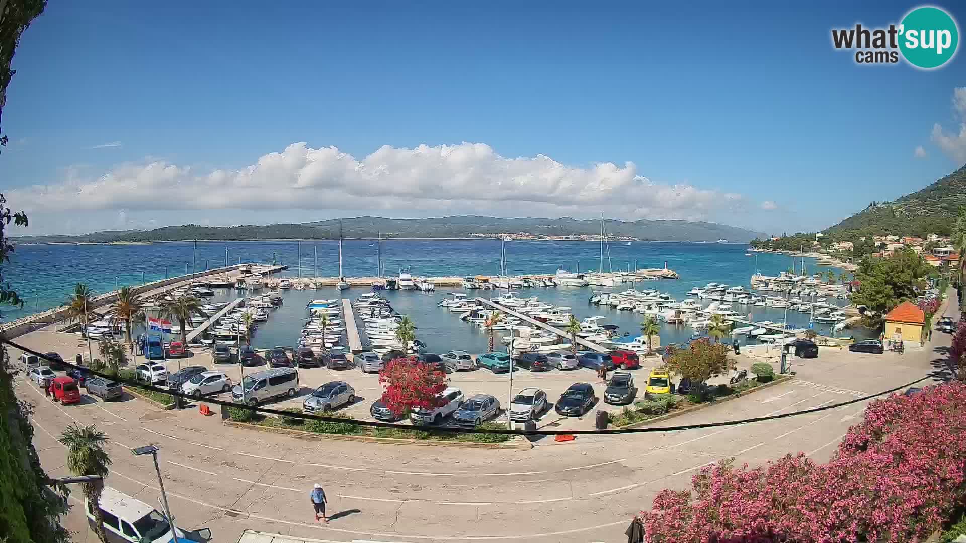 Webcam Orebić Riva – Ferry to Korčula Live