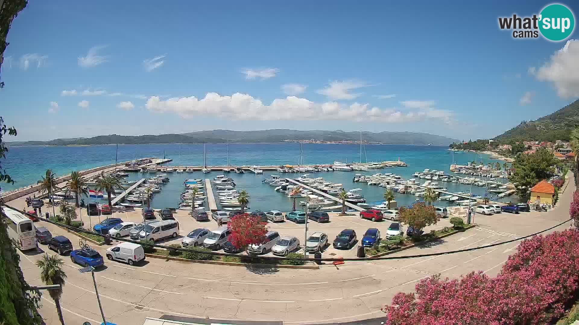 Webcam Orebić Uferpromenade – Fähre nach Korčula Live