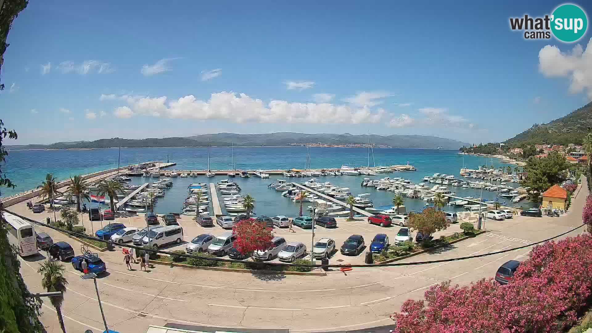 Webcam Orebić Riva – Ferry to Korčula Live