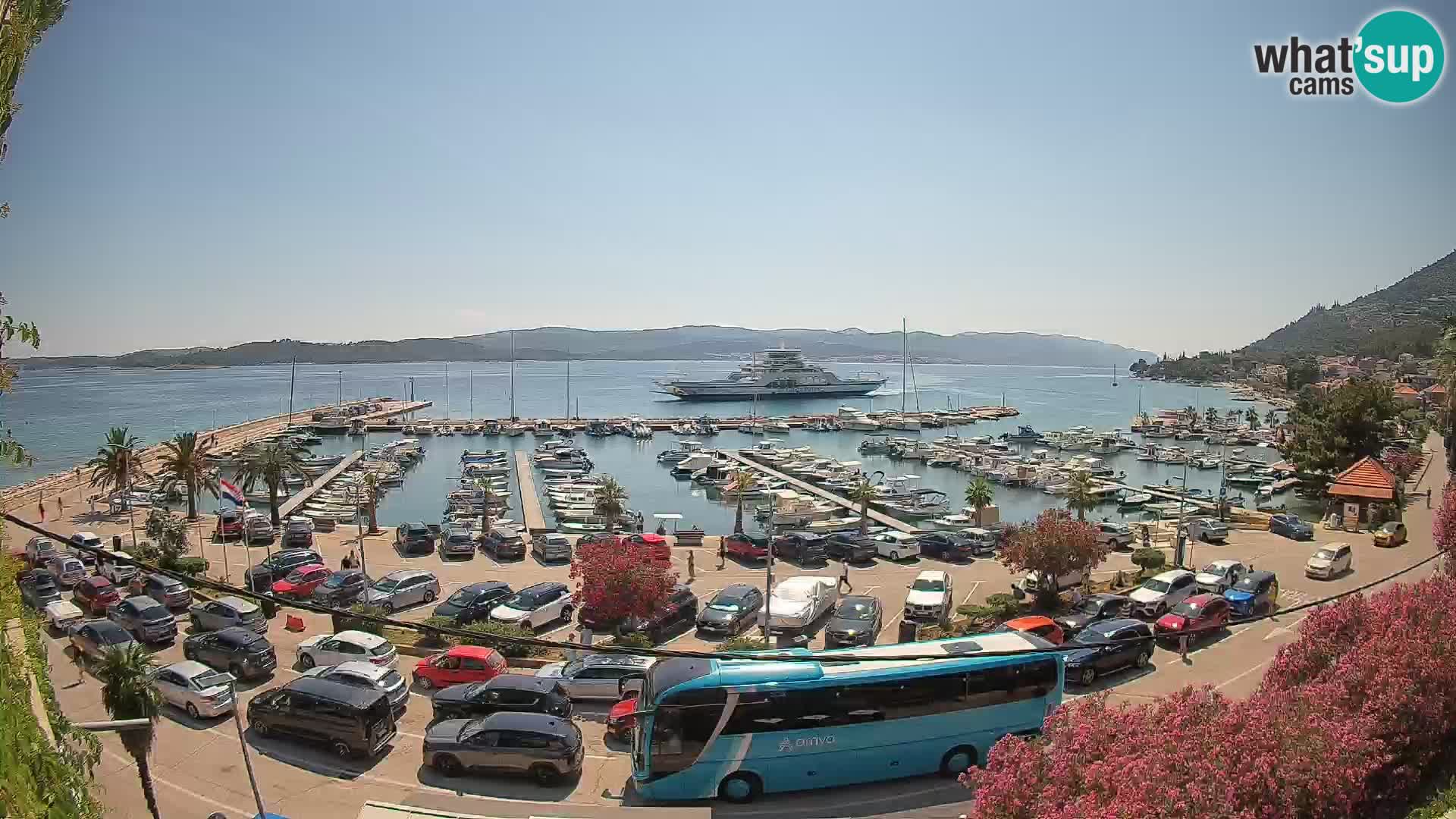 Webcam Orebić Riva – Ferry vers Korčula en direct