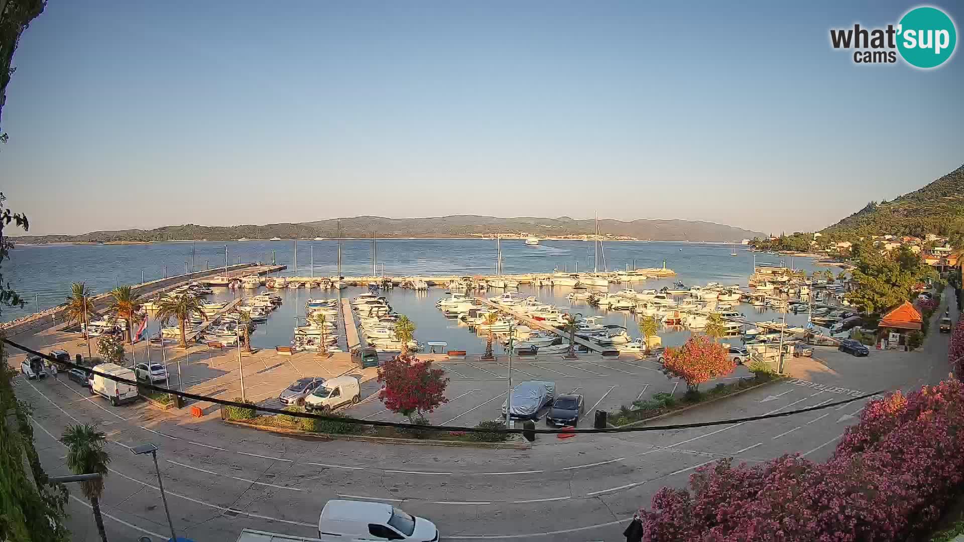 Spletna kamera Orebić Riva – Trajekt za Korčulo v živo