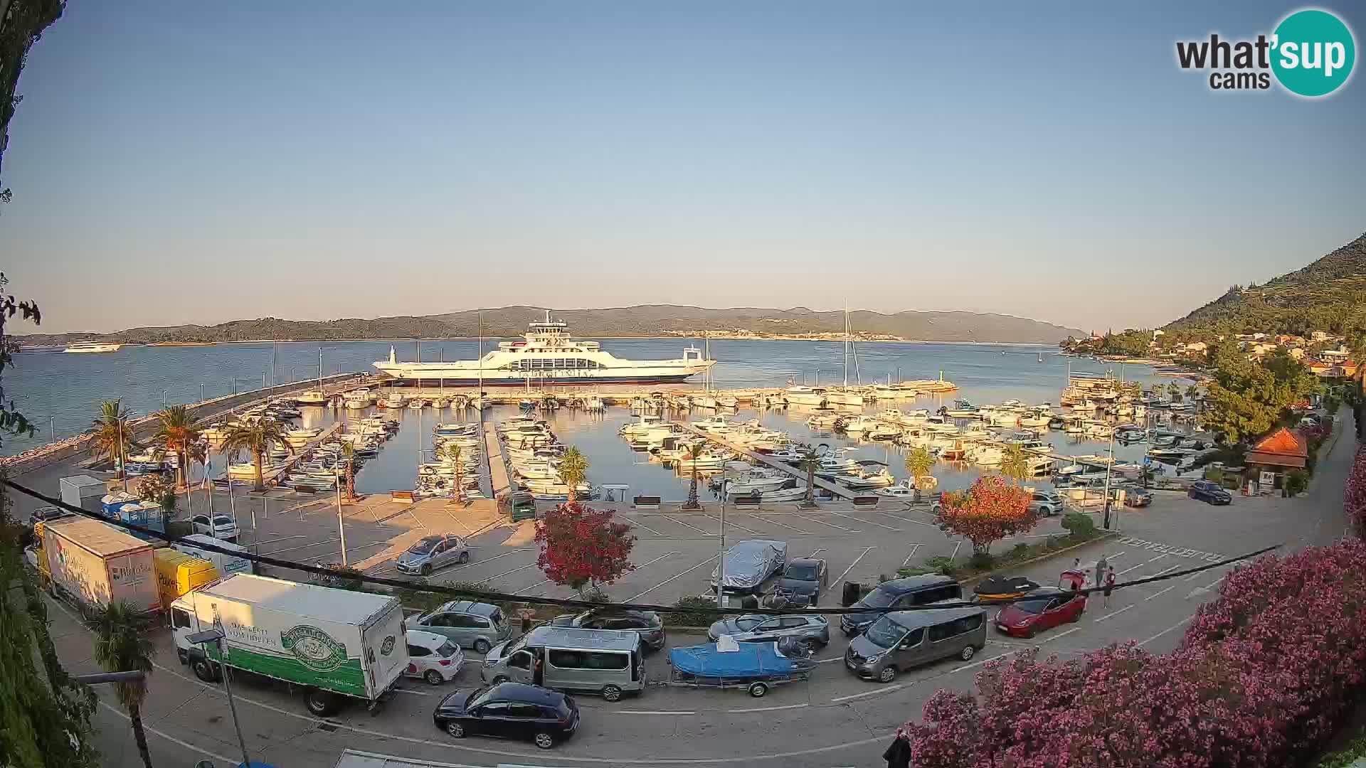 Webcam Orebić Riva – Ferry to Korčula Live