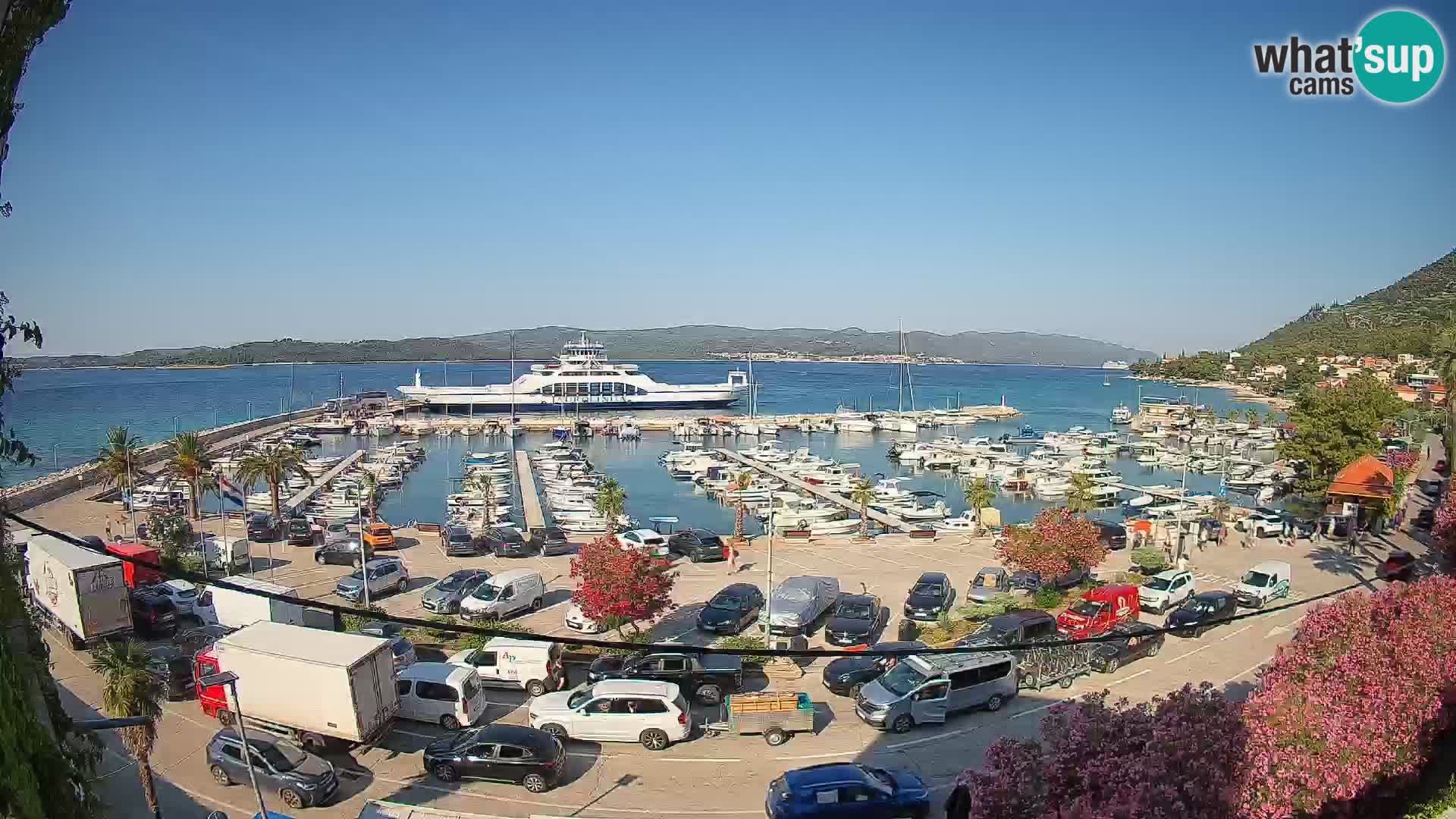 Web kamera Orebić Riva – Trajekt za Korčulu uživo