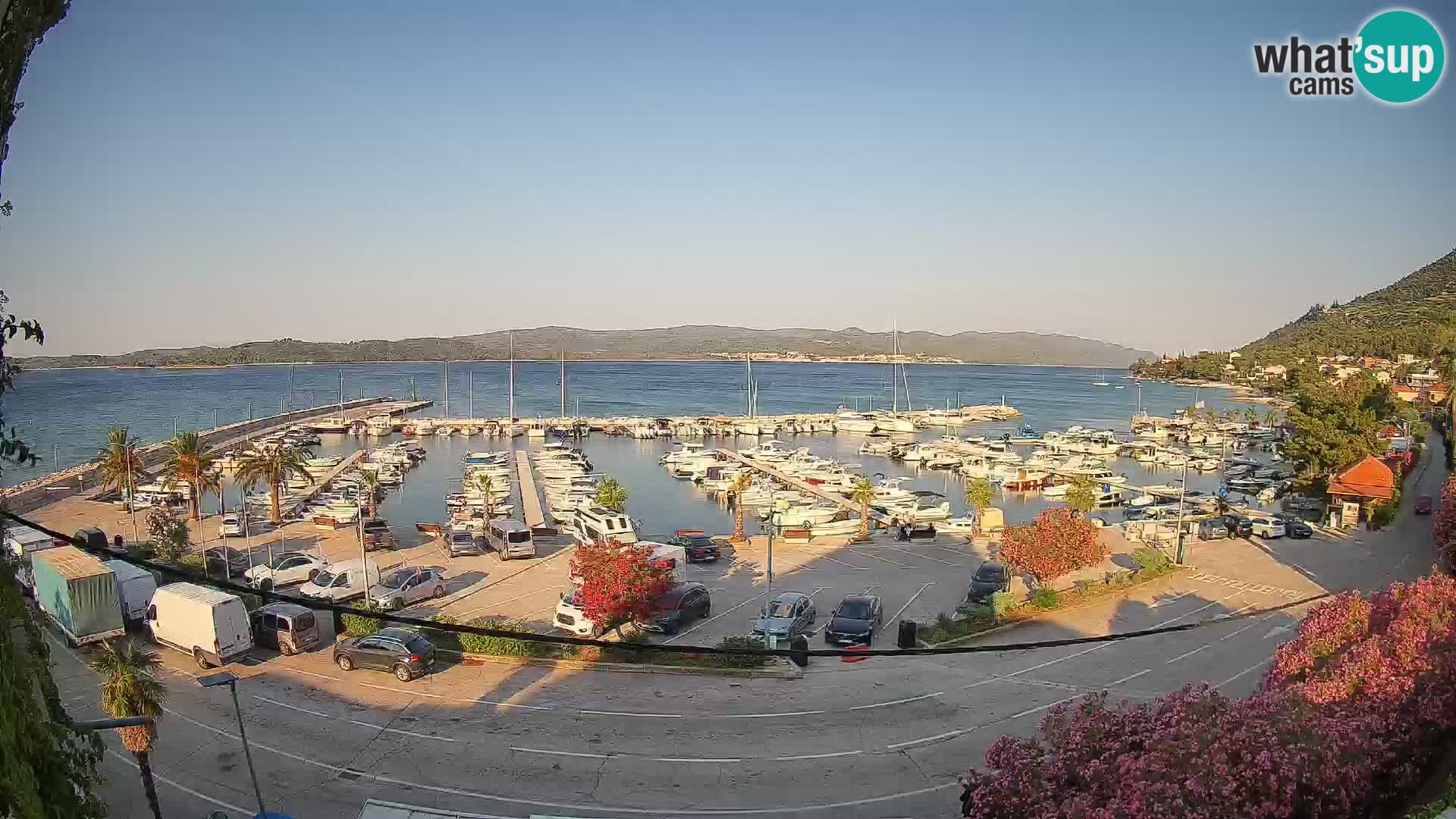 Webcam Orebić Uferpromenade – Fähre nach Korčula Live