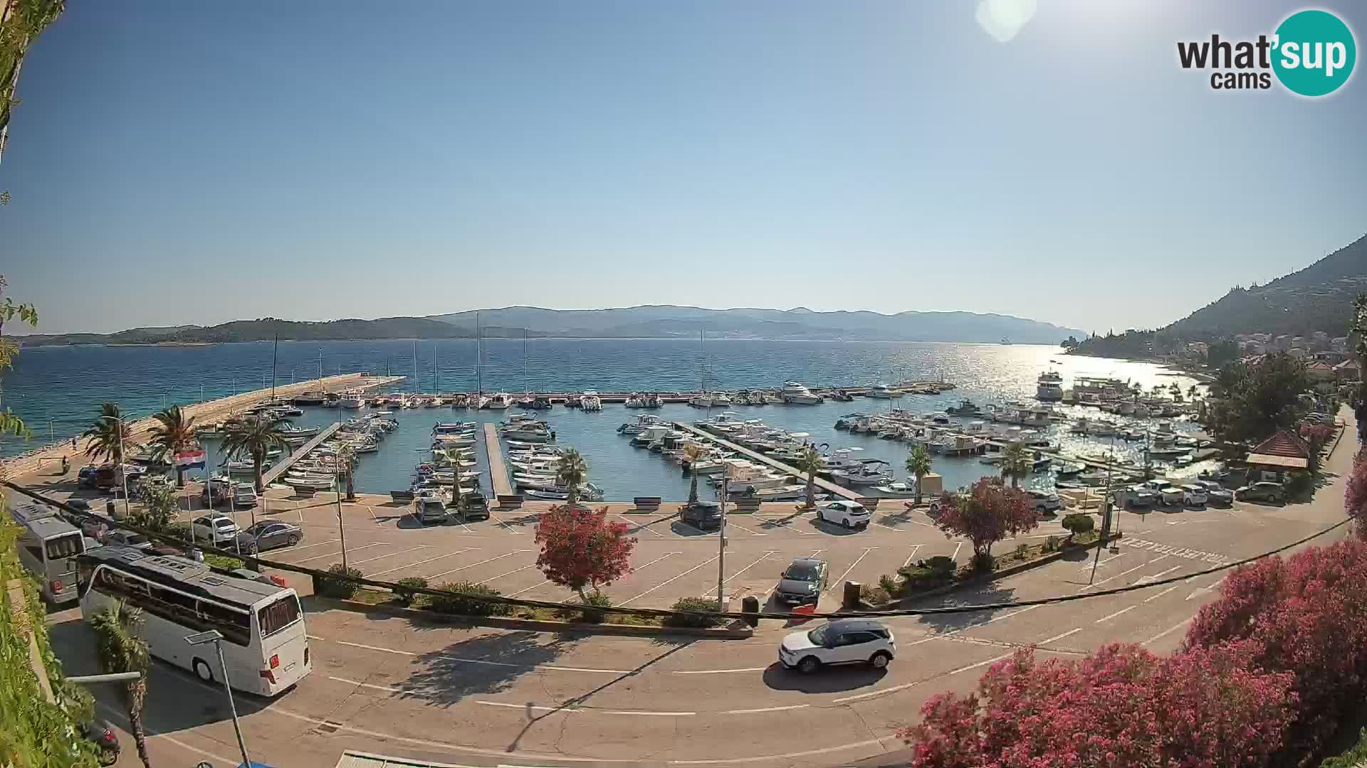 Web kamera Orebić Riva – Trajekt za Korčulu uživo