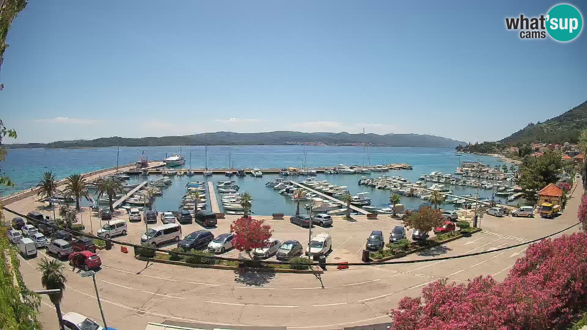 Webcam Orebić Riva – Ferry to Korčula Live