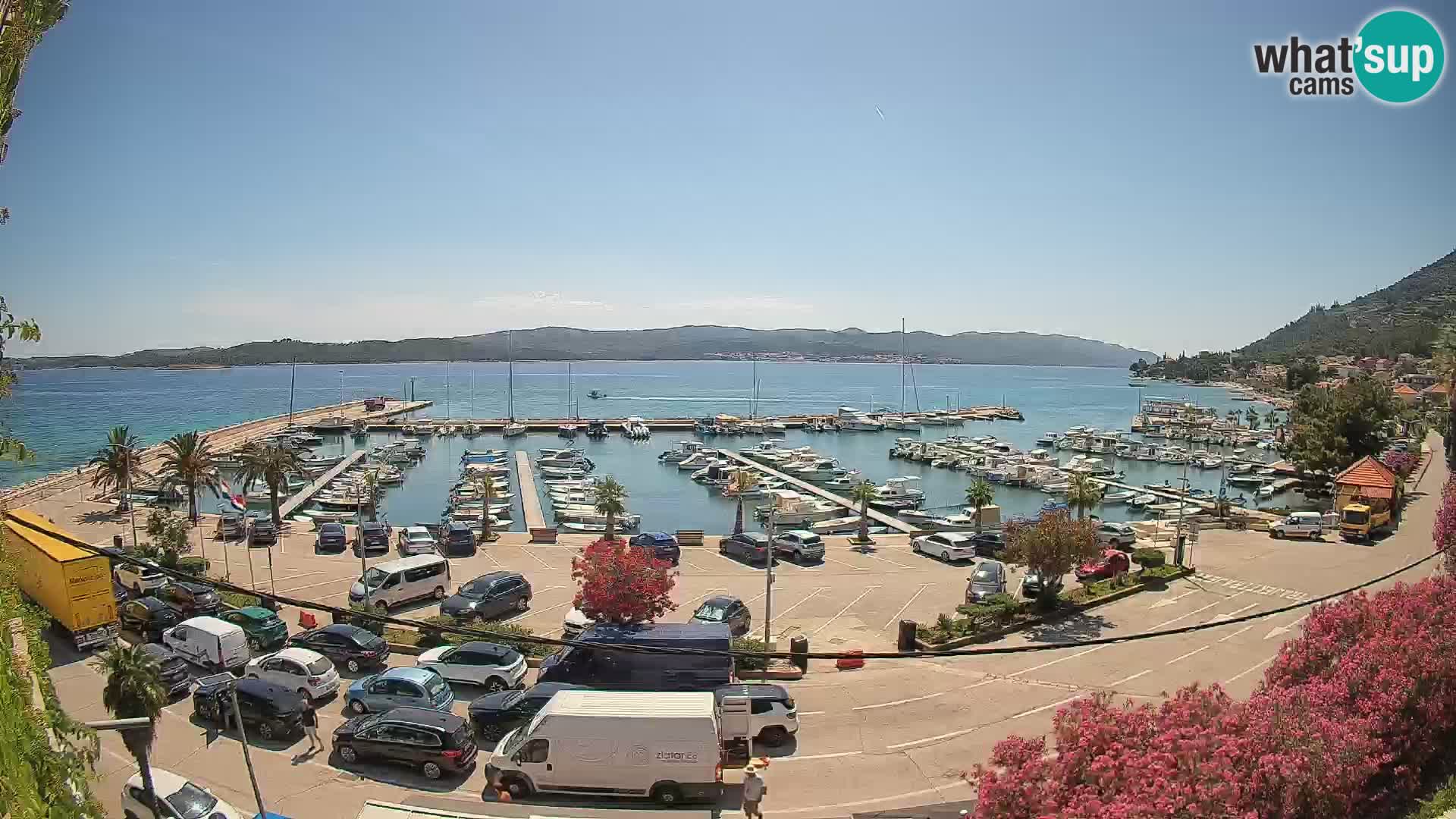 Webcam Orebić Riva – Ferry to Korčula Live