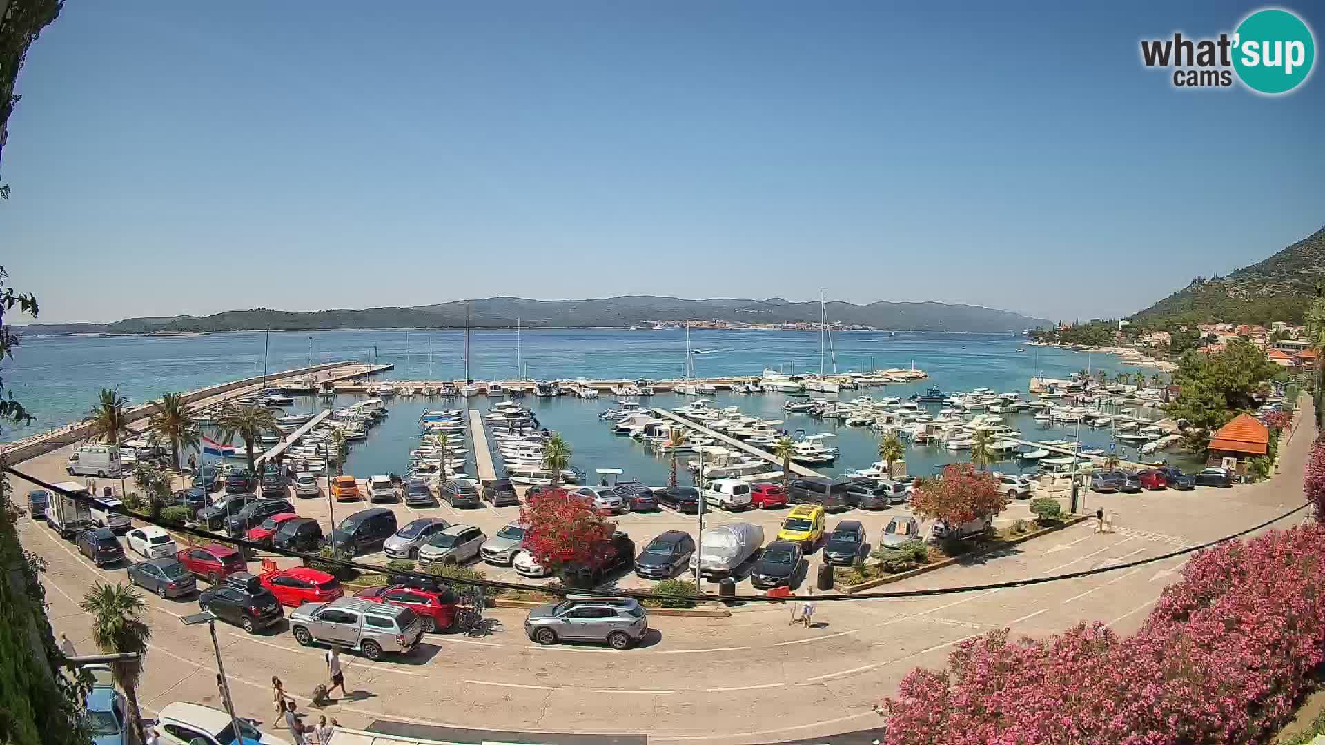 Webcam Orebić Uferpromenade – Fähre nach Korčula Live