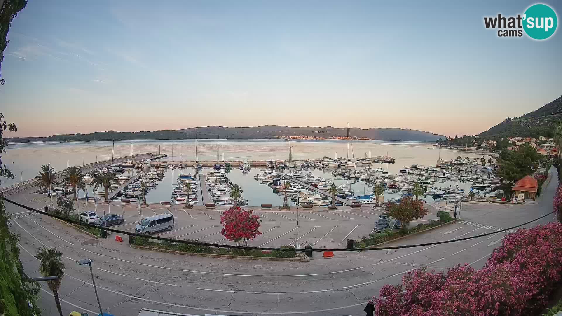 Webcam Orebić Riva – Ferry to Korčula Live