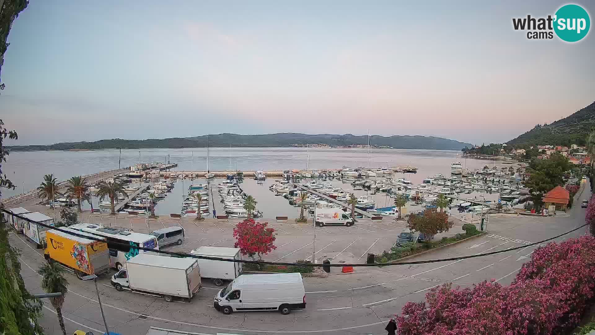 Webcam Orebić Uferpromenade – Fähre nach Korčula Live