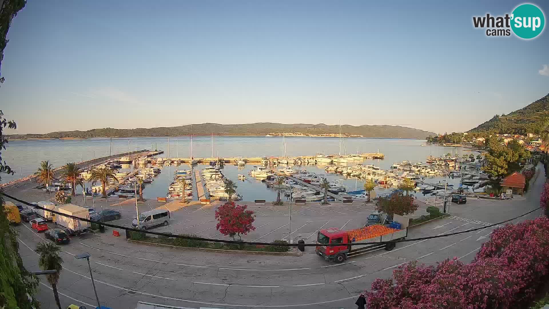 Webcam Orebić Uferpromenade – Fähre nach Korčula Live