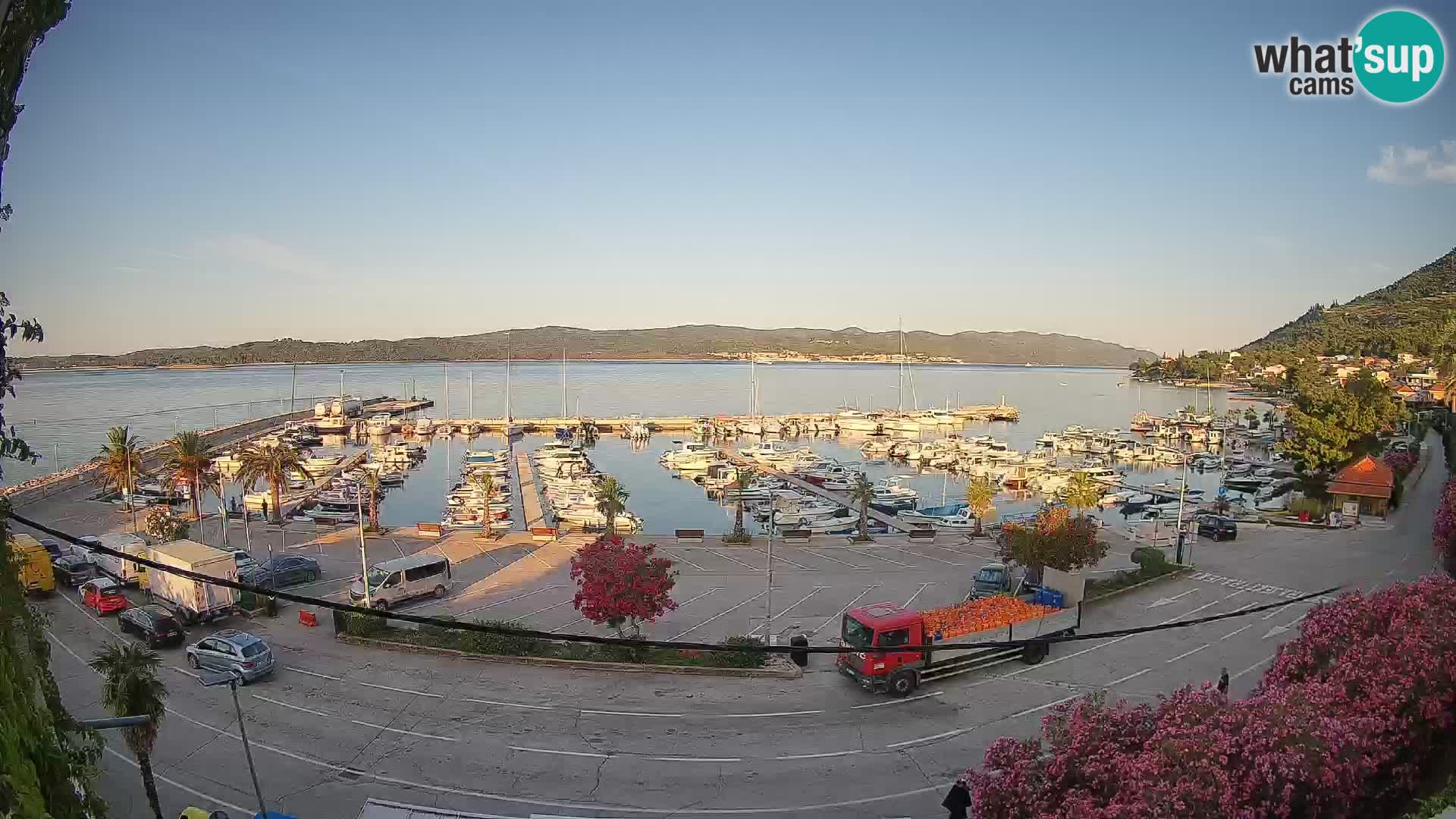 Webcam Orebić Uferpromenade – Fähre nach Korčula Live