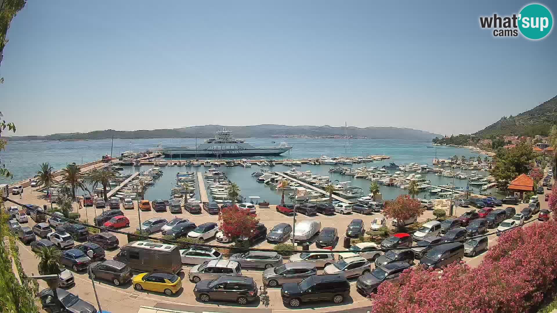 Webcam Orebić Riva – Ferry a Korčula en vivo