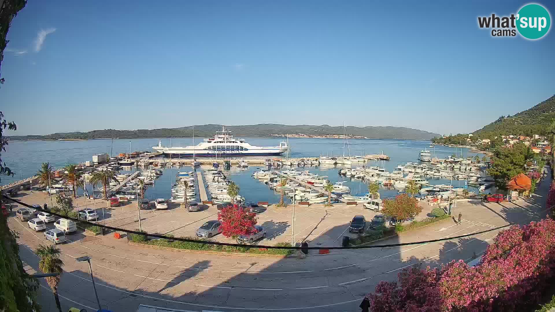 Webcam Orebić Riva – Ferry to Korčula Live
