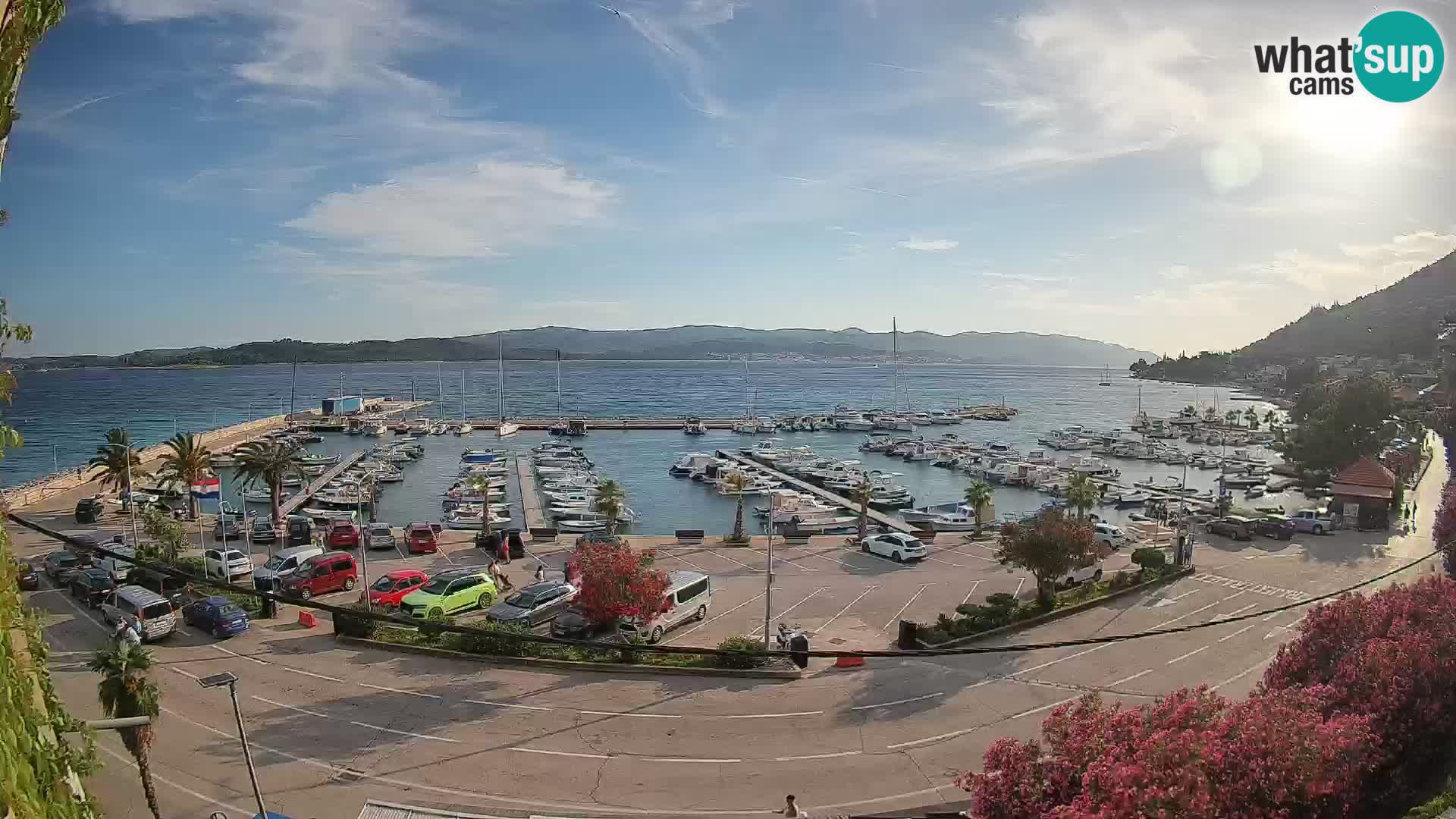 Webcam Orebić Riva – Ferry to Korčula Live